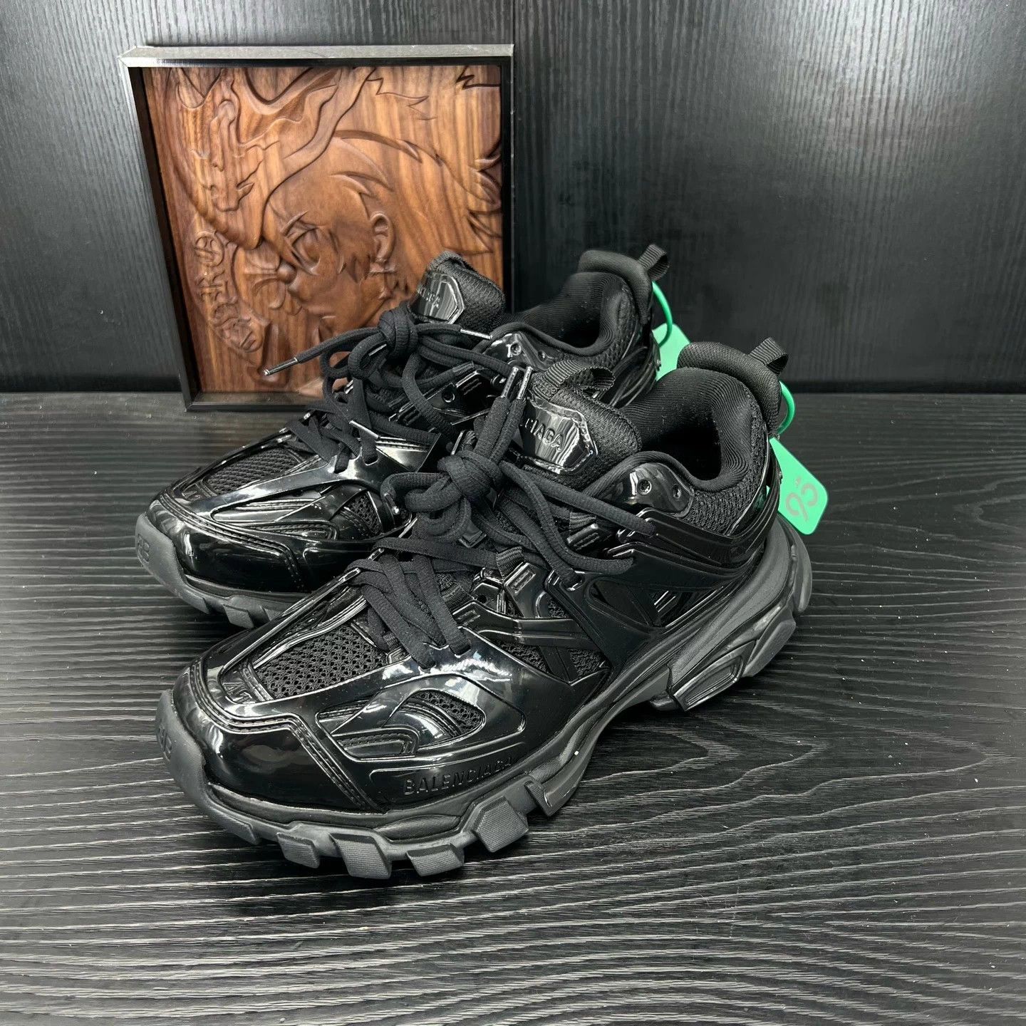 Balenciaga Balenciaga Track Black Leather 41 Size US 8 / EU 41 - 1 Thumbnail