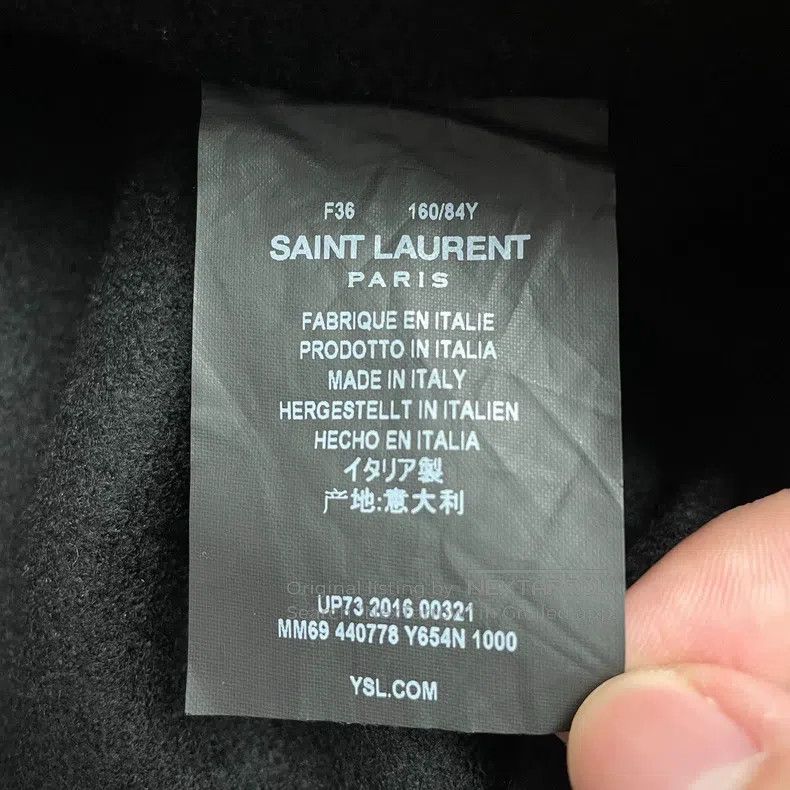 Saint Laurent Paris Saint Laurent Paris Black Cloak Pure Wool Overcoat Size XS / US 0-2 / IT 36-38 - 5 Thumbnail