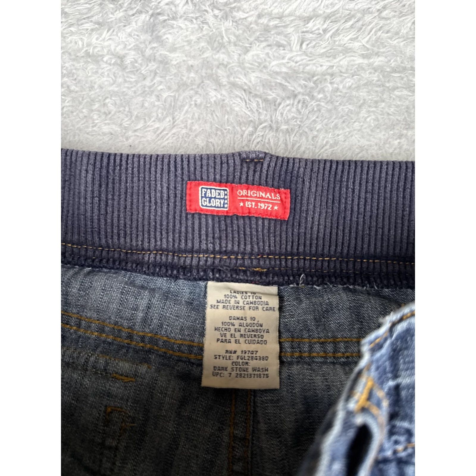 Faded Glory VINTAGE Faded Glory Capri Pants Womens 10 Blue Denim High Rise Pockets Zip Fly Retro Size 32" / US 10 / IT 46 - 6 Thumbnail
