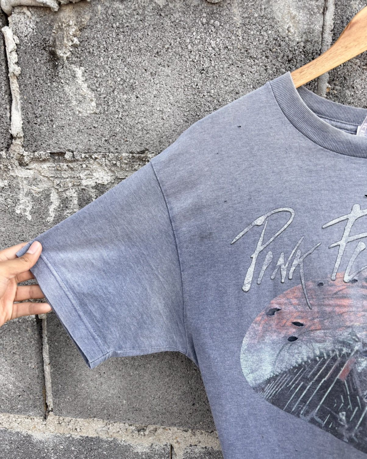 Band Tees Thrashed PINK FLOYD Faded T Shirt Distressed Size US M / EU 48-50 / 2 - 5 Thumbnail