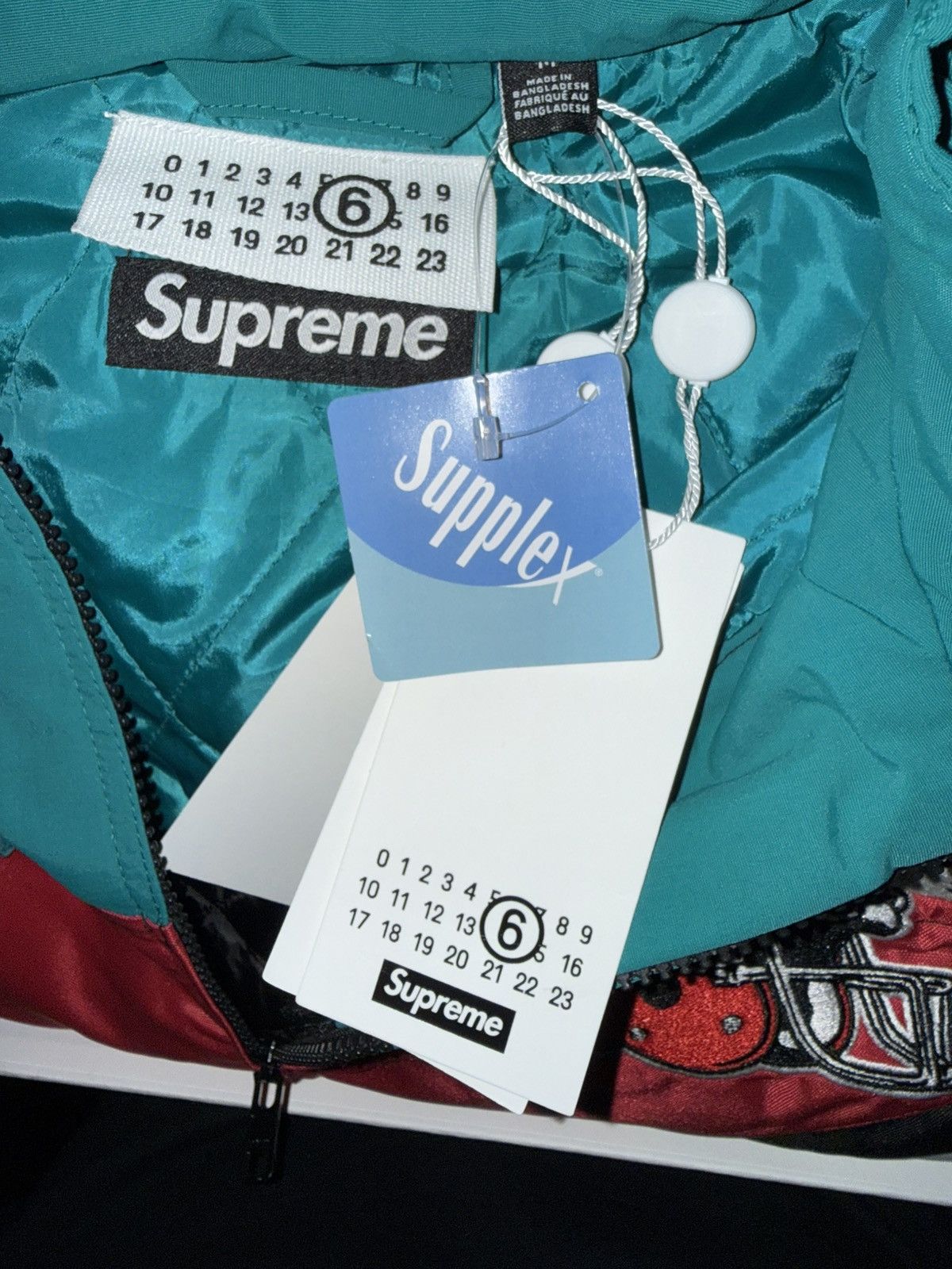 Maison Margiela × Supreme Supreme MM6/Maison Margiela Split Stadium Jacket teal Size US M / EU 48-50 / 2 - 5 Thumbnail