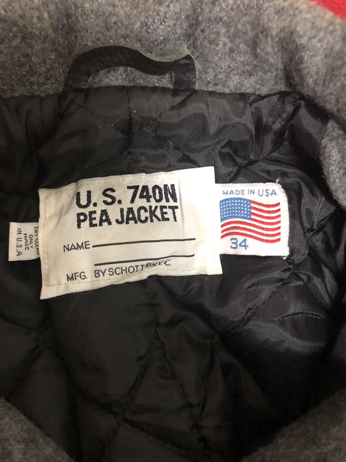 Schott Vintage Schott NYC Us 740 N Pea Coat Jacket Size US M / EU 48-50 / 2 - 9 Thumbnail