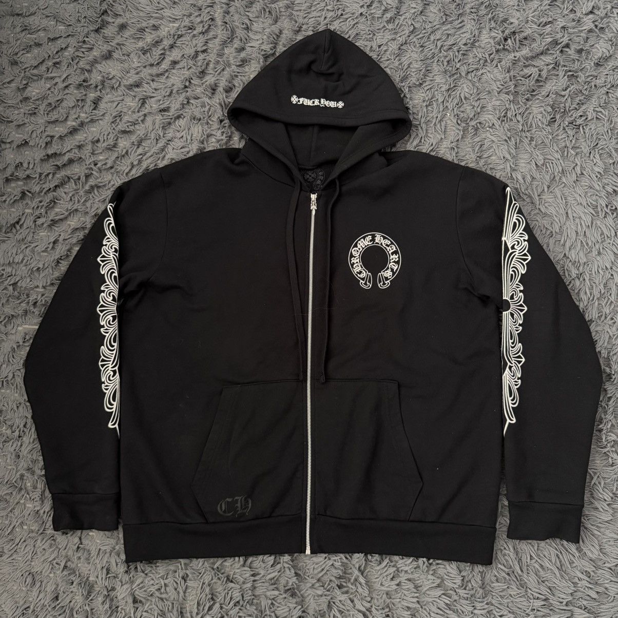 Chrome Hearts Chrome hearts F you horseshoe zip up Size US XL / EU 56 / 4 - 1 Thumbnail