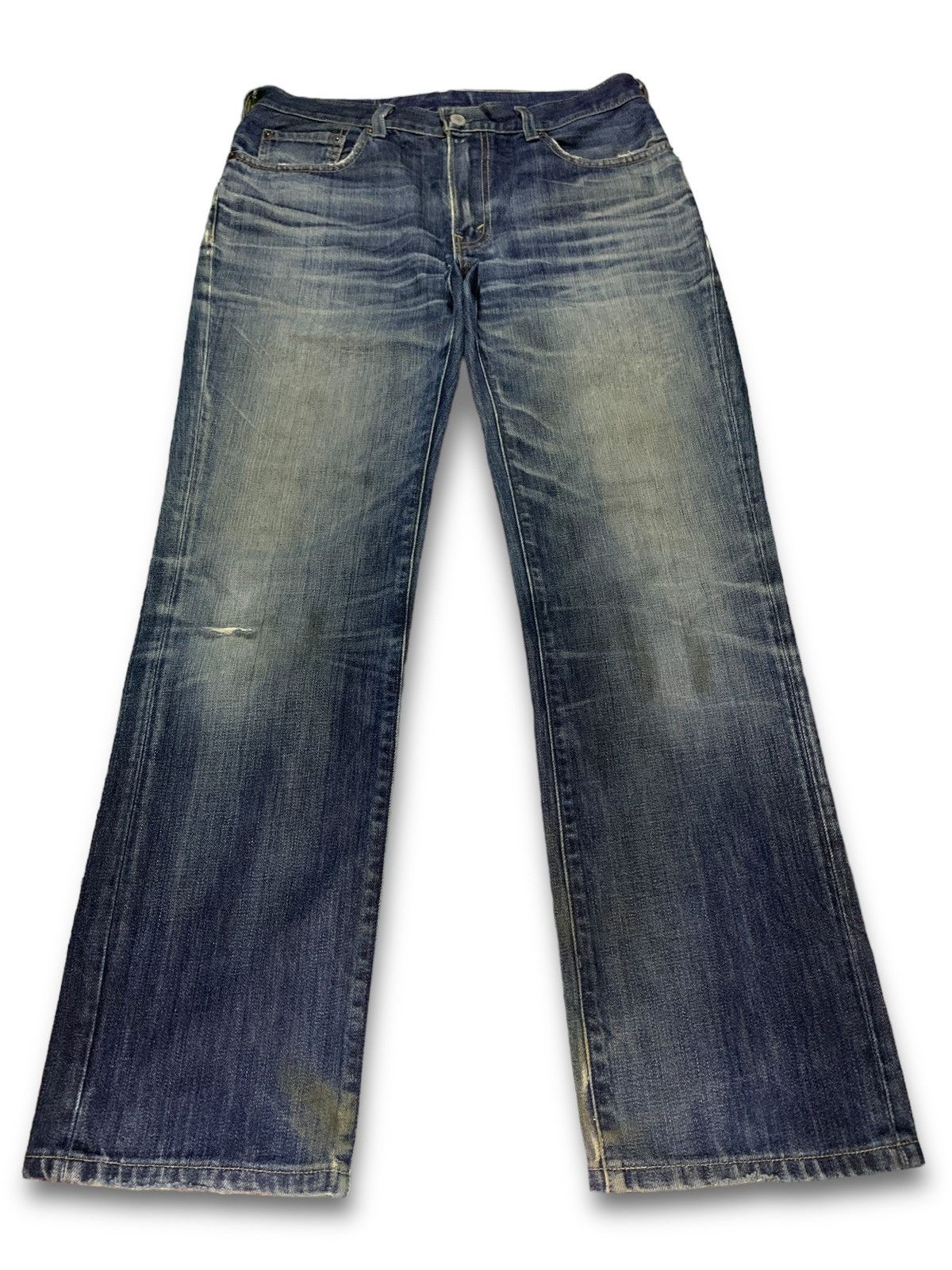 Levi's × Levi's Vintage Clothing Vintage 90s Levis 505 Blue Wash Loose Distressed Jeans 32x31 Size US 32 / EU 48 - 1 Thumbnail