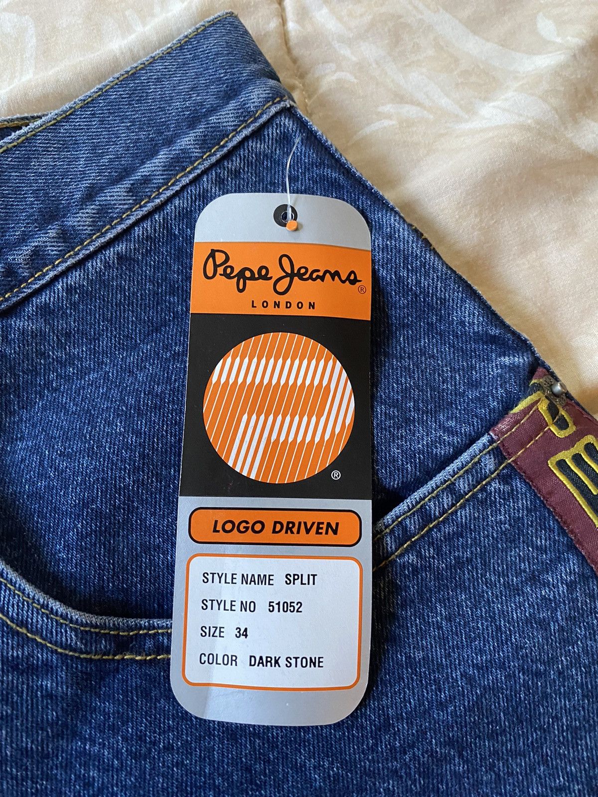 JNCO × Pepe Jeans × Vintage Rare Vintage Y2K Pepe Jeans Piped JNCO Style Jeans Size US 34 / EU 50 - 3 Thumbnail