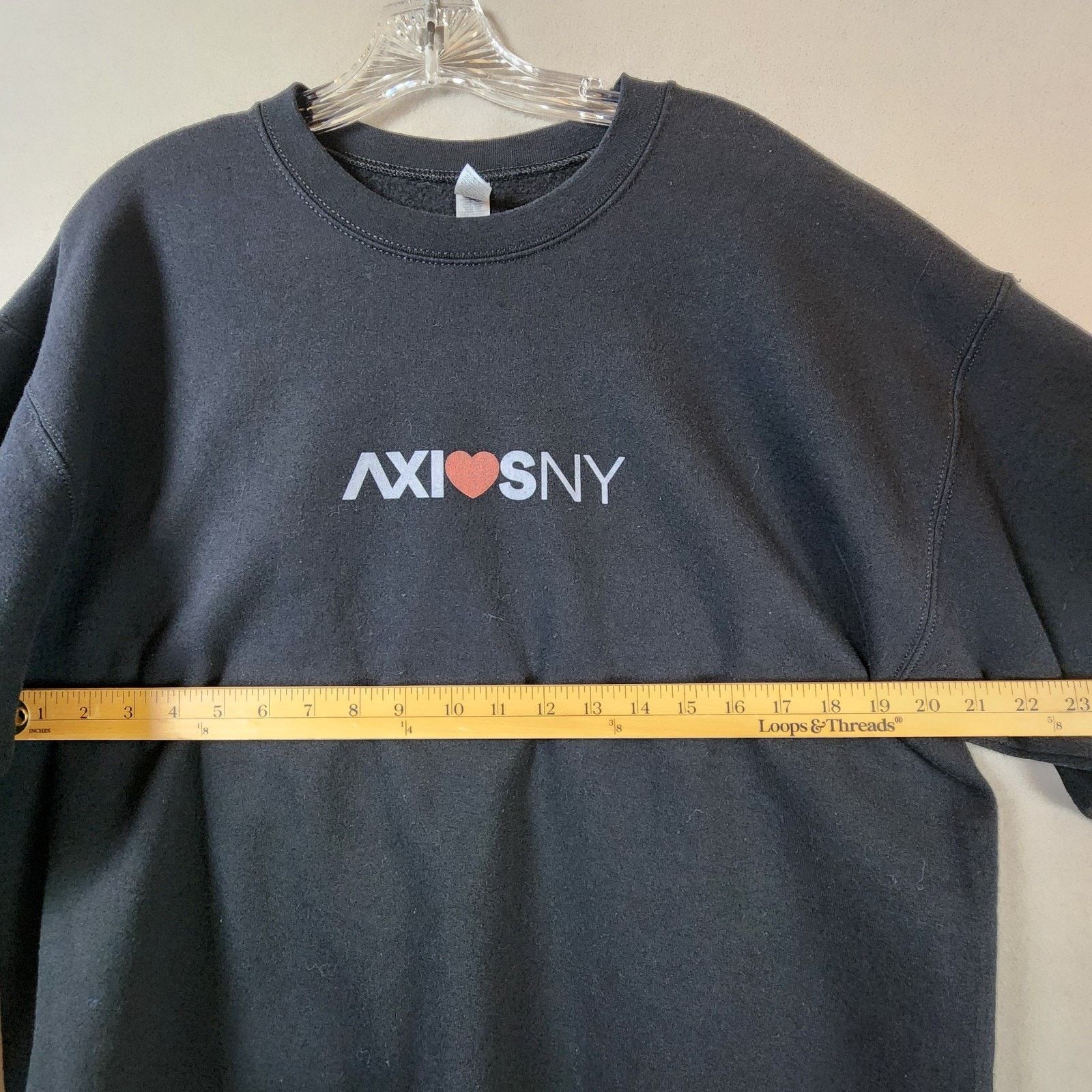 Gildan AXISNY Gildan Heavy Blend Sweatshirt Unisex Large Black Size US L / EU 52-54 / 3 - 6 Thumbnail