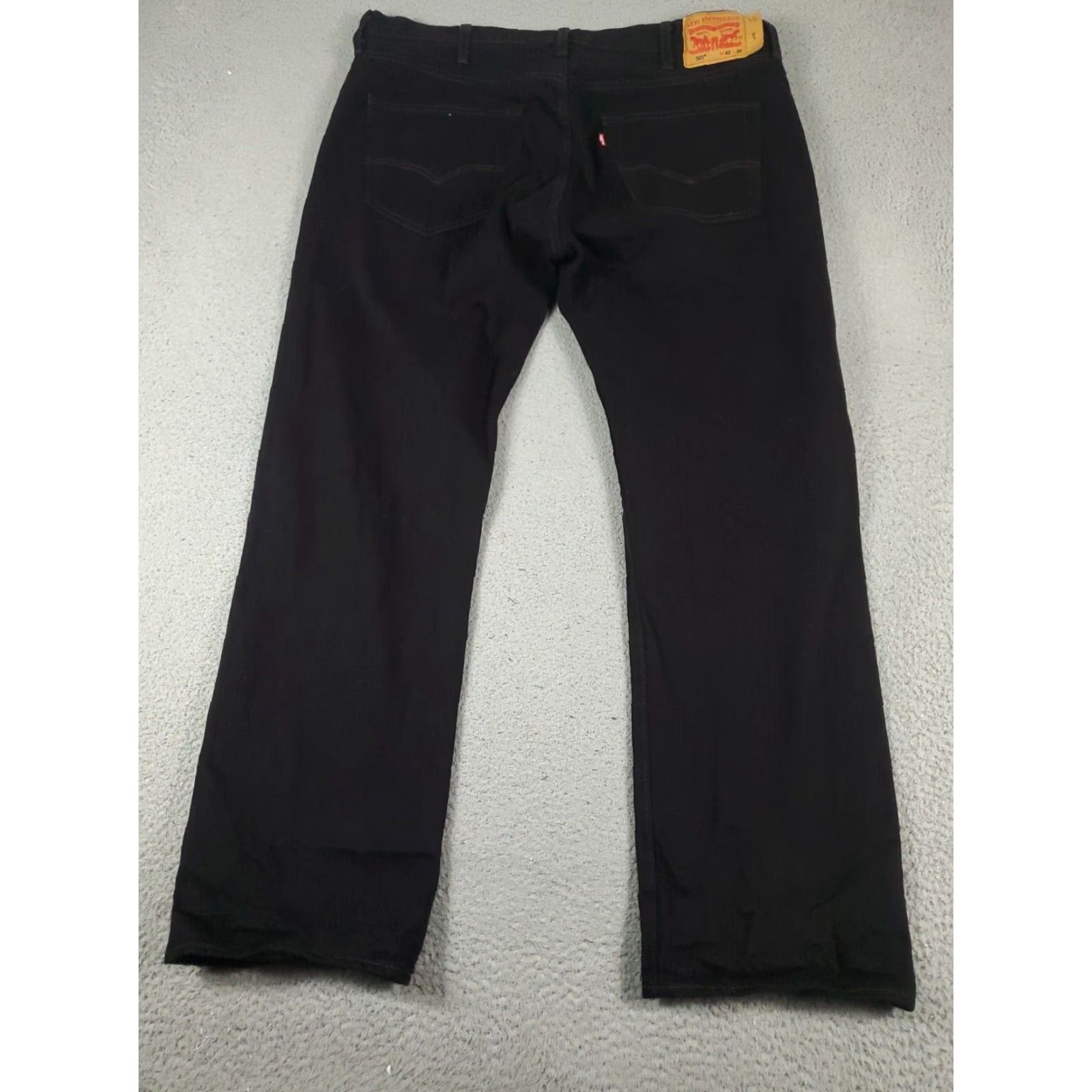 Levi's Mens Levis Jeans 42x30 Extra Large XL Black Straight Leg Denim Pants Size US 42 / EU 58 - 7 Thumbnail