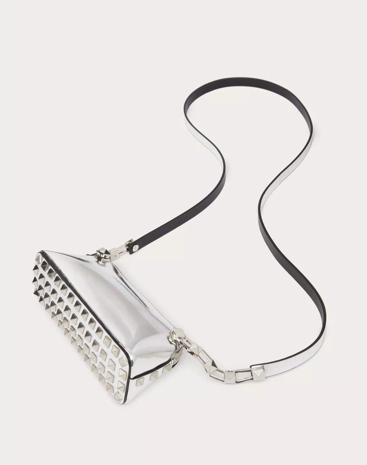 Valentino o1s1wg110426 Size: OS / Mini Rockstud Shiny Calfskin Clutch Size ONE SIZE - 6 Thumbnail
