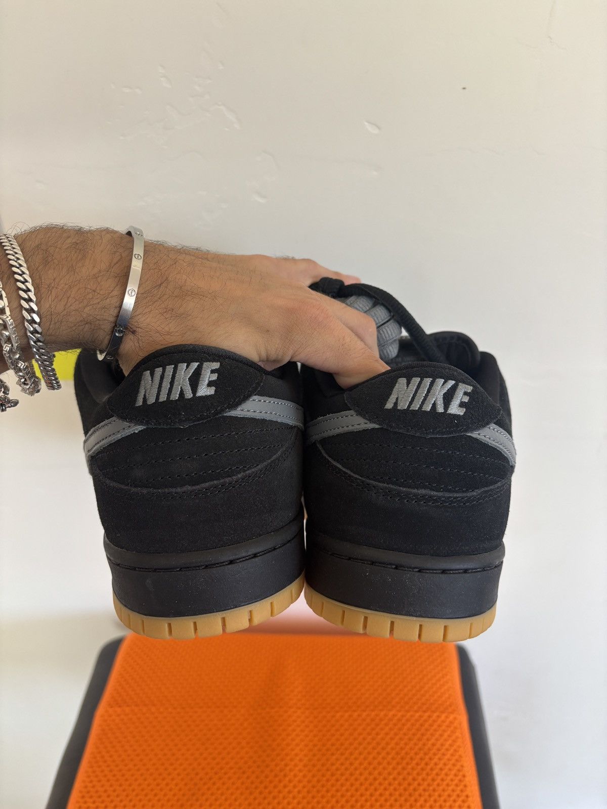 Nike Nike SB Dunk Low Fog Black Size US 12 / EU 45 - 6 Thumbnail