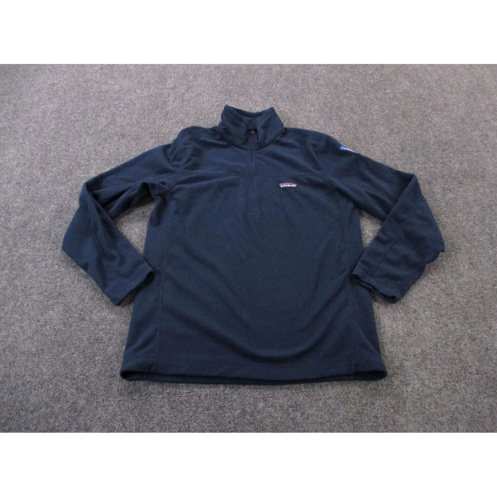 Patagonia Patagonia Jacket Men M Blue Fleece Outdoor Hiking Lightweight Windbreaker 1/4 Zip Logo Size US M / EU 48-50 / 2 - 2 Thumbnail
