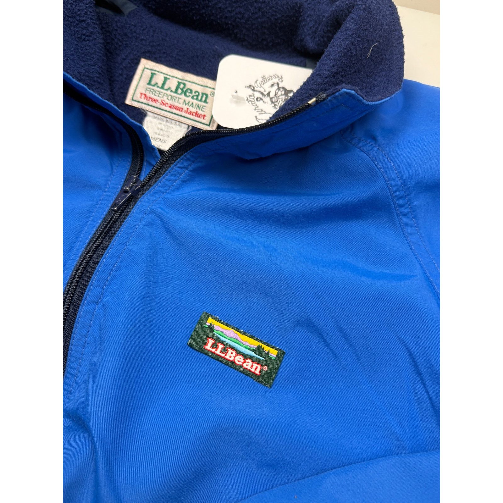 Vintage Vintage 90s LL Bean Three Season Bomber Jacket Size L Blue Size US L / EU 52-54 / 3 - 5 Thumbnail