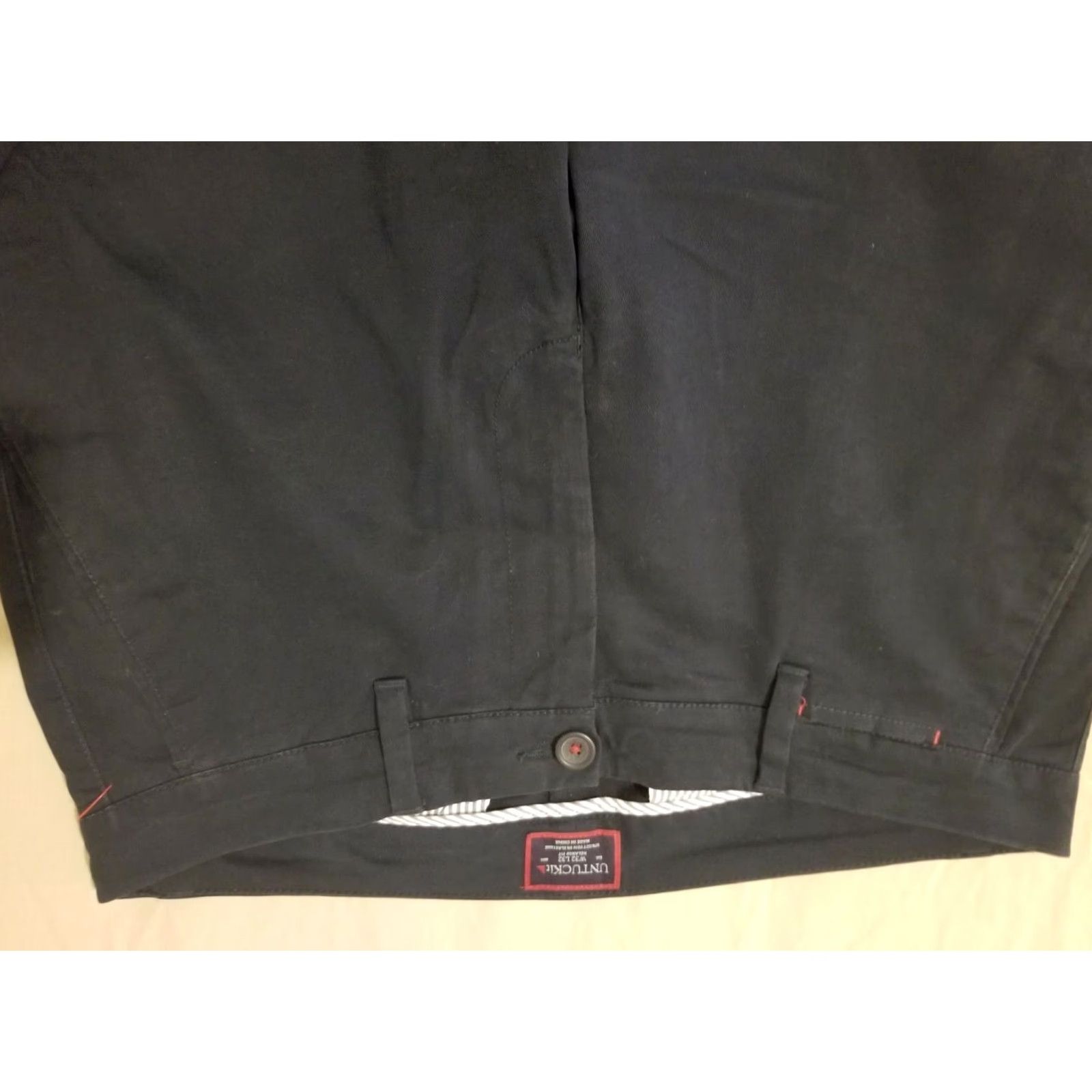 UNTUCKit UNTUCKit Chino Pants Navy Blue Cotton Relaxed 32x32 Pants Mens Regular尺 Size US 32 / EU 48 - 4 Thumbnail
