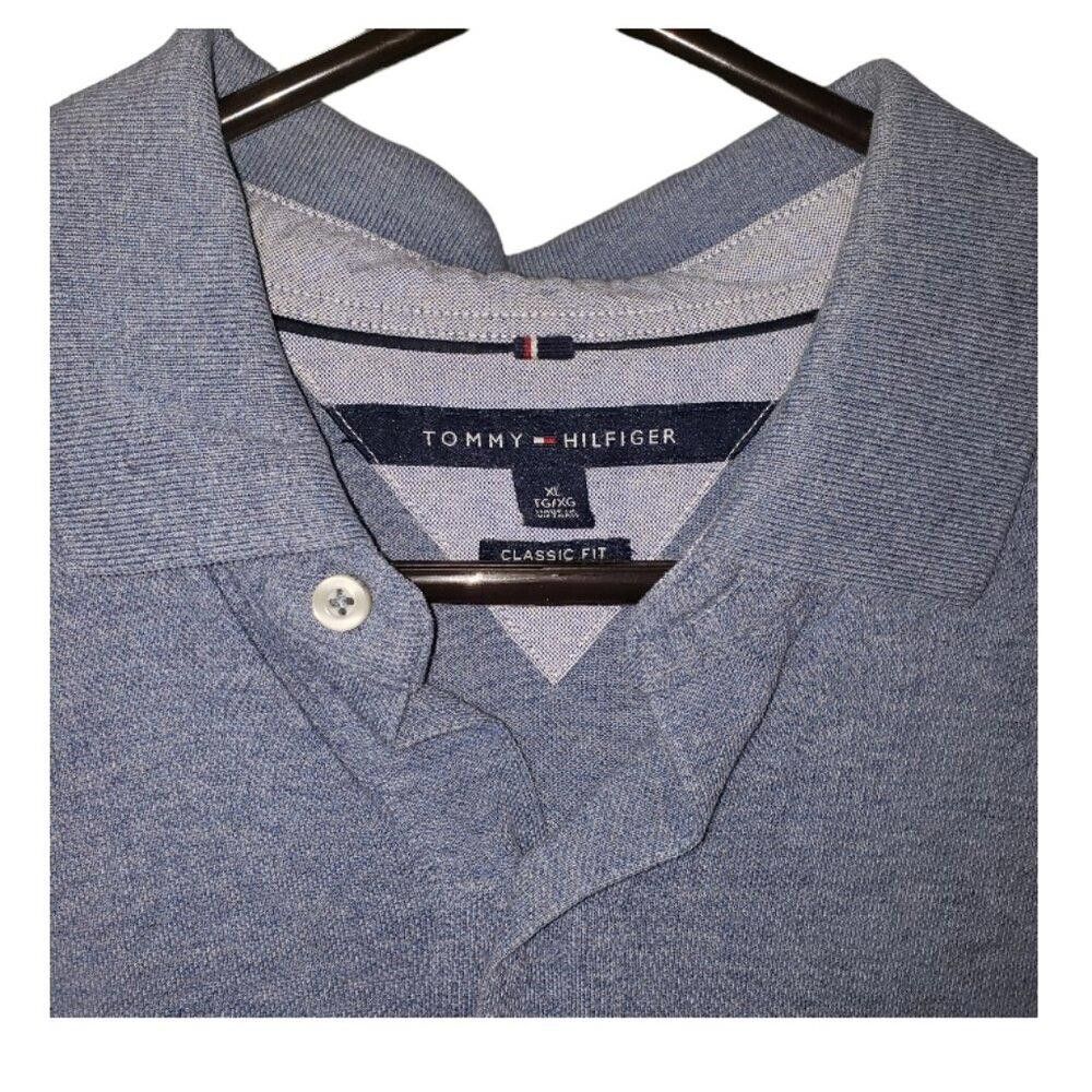 Tommy Hilfiger CT1557 Tommy Hilfiger Men's Blue Polo Shirt XL Size US XL / EU 56 / 4 - 2 Thumbnail