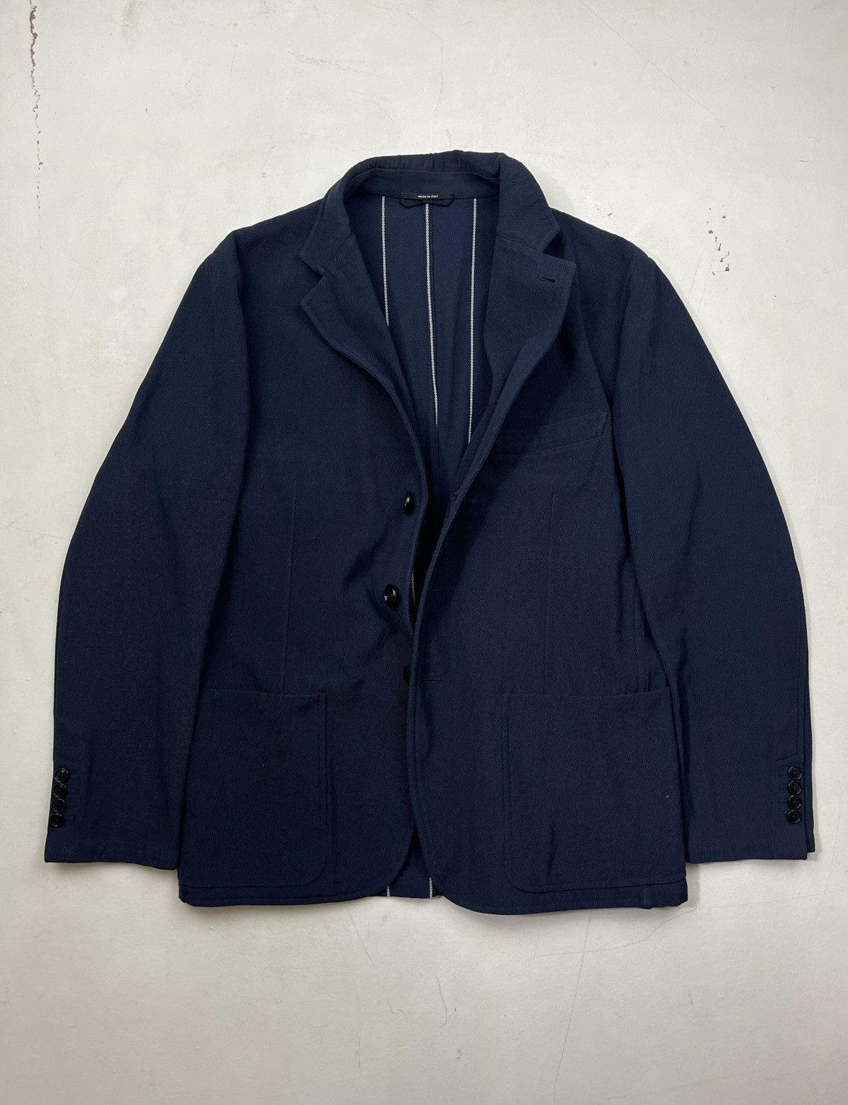 Hermes Vintage Hermès Striped Back Jacket Size XL / US 12-14 / IT 48-50 - 7 Thumbnail