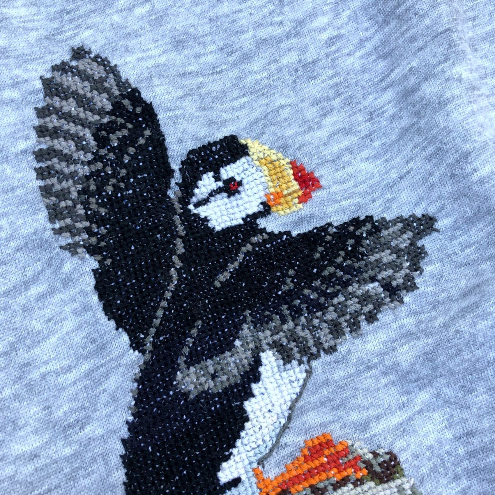 Vintage VINTAGE BASSETT WALKER Puffin Bird Sweatshirt Mens XL Grey Knit Pullover Sweater Size US XL / EU 56 / 4 - 3 Thumbnail