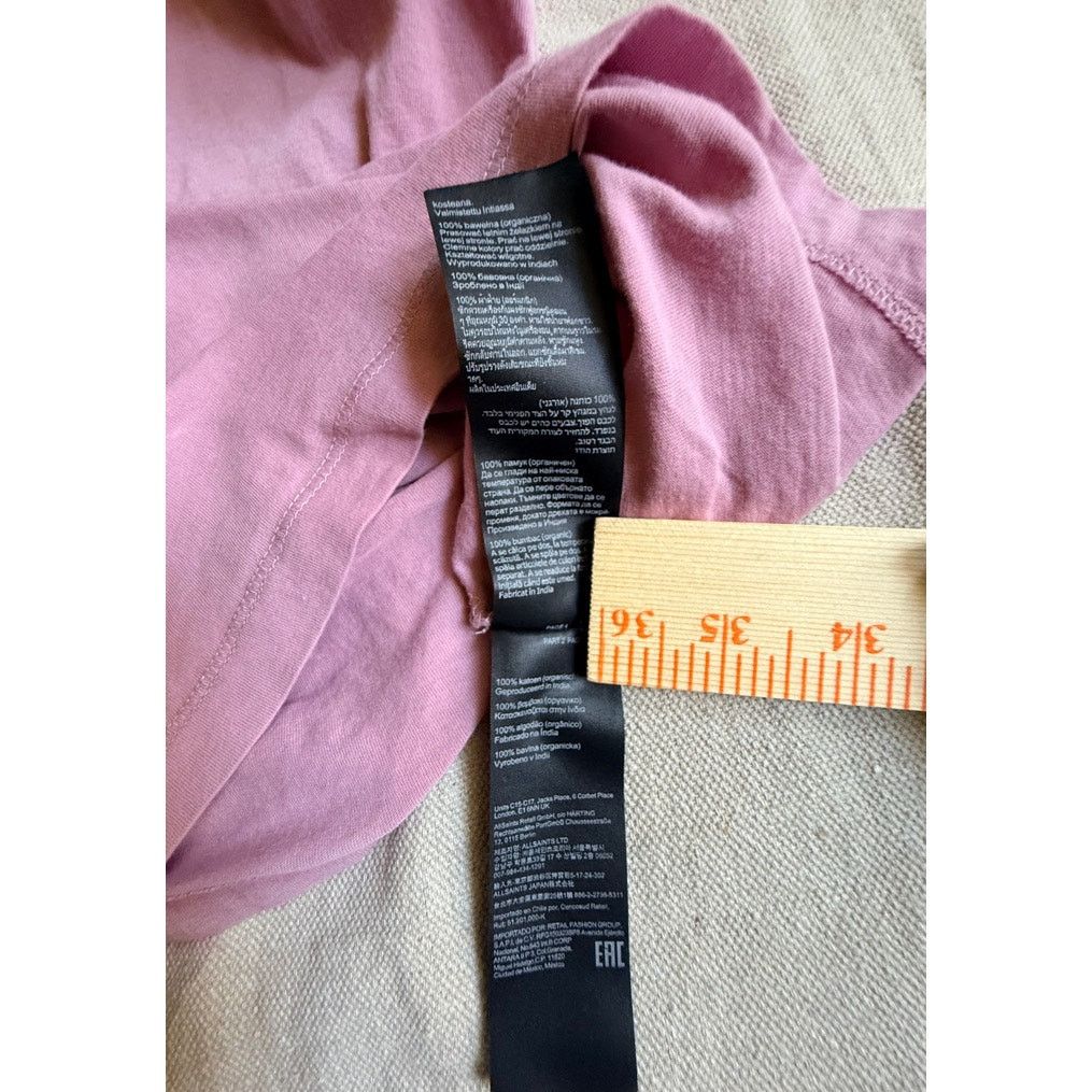Allsaints AllSaints Reform Polo Shirt Mens L Pink Organic Cotton READ Size US L / EU 52-54 / 3 - 9 Thumbnail