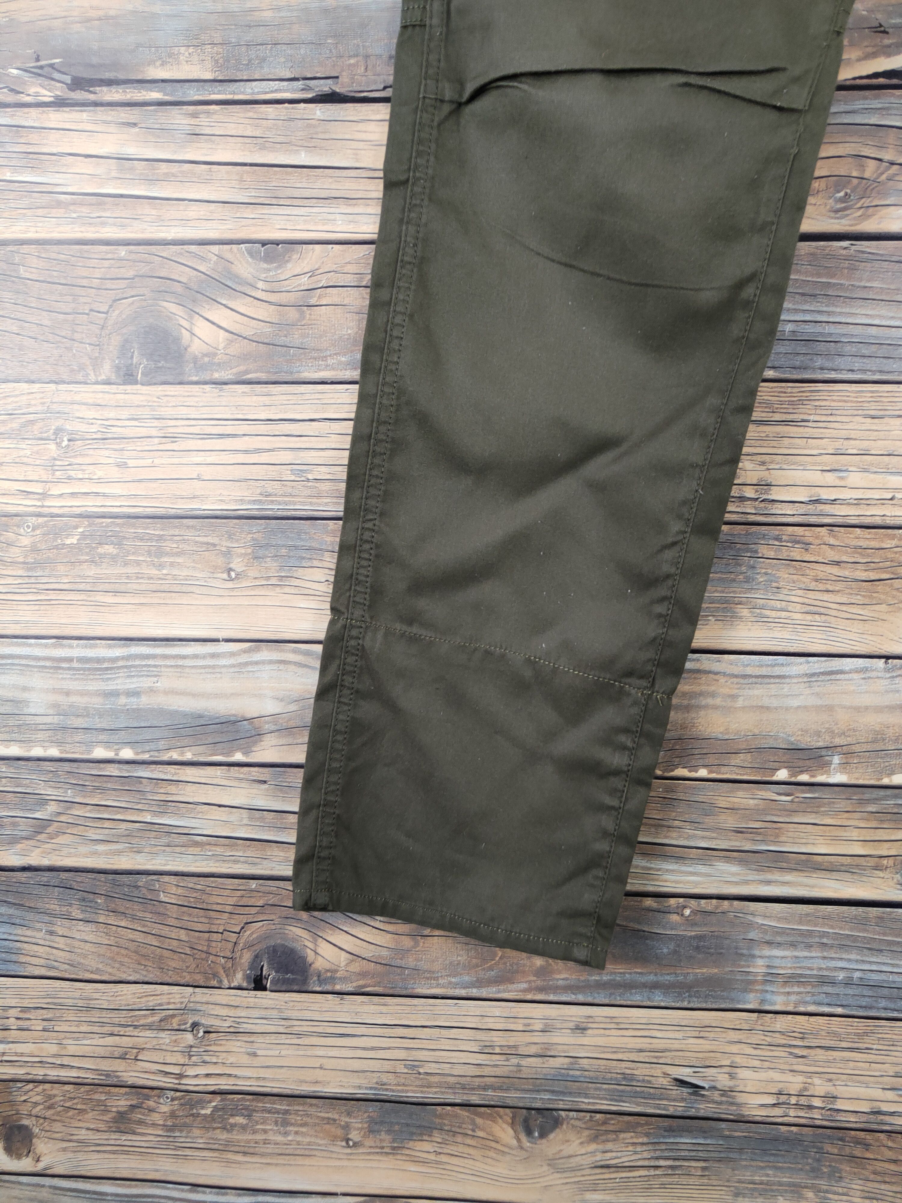 Japanese Brand DL TK Olive Multipocket utility Tactical Cargo Pants #089 Size US 30 / EU 46 - 4 Thumbnail