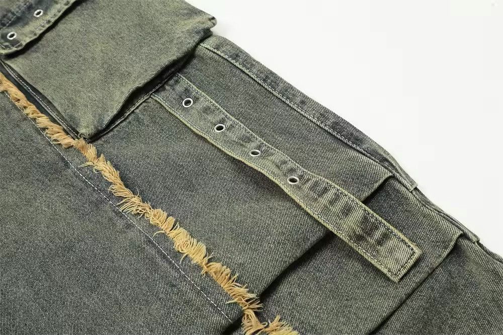 Japanese Brand × Jean Light Wash Multi-pocket Stacked Jeans Size US 30 / EU 46 - 11 Thumbnail