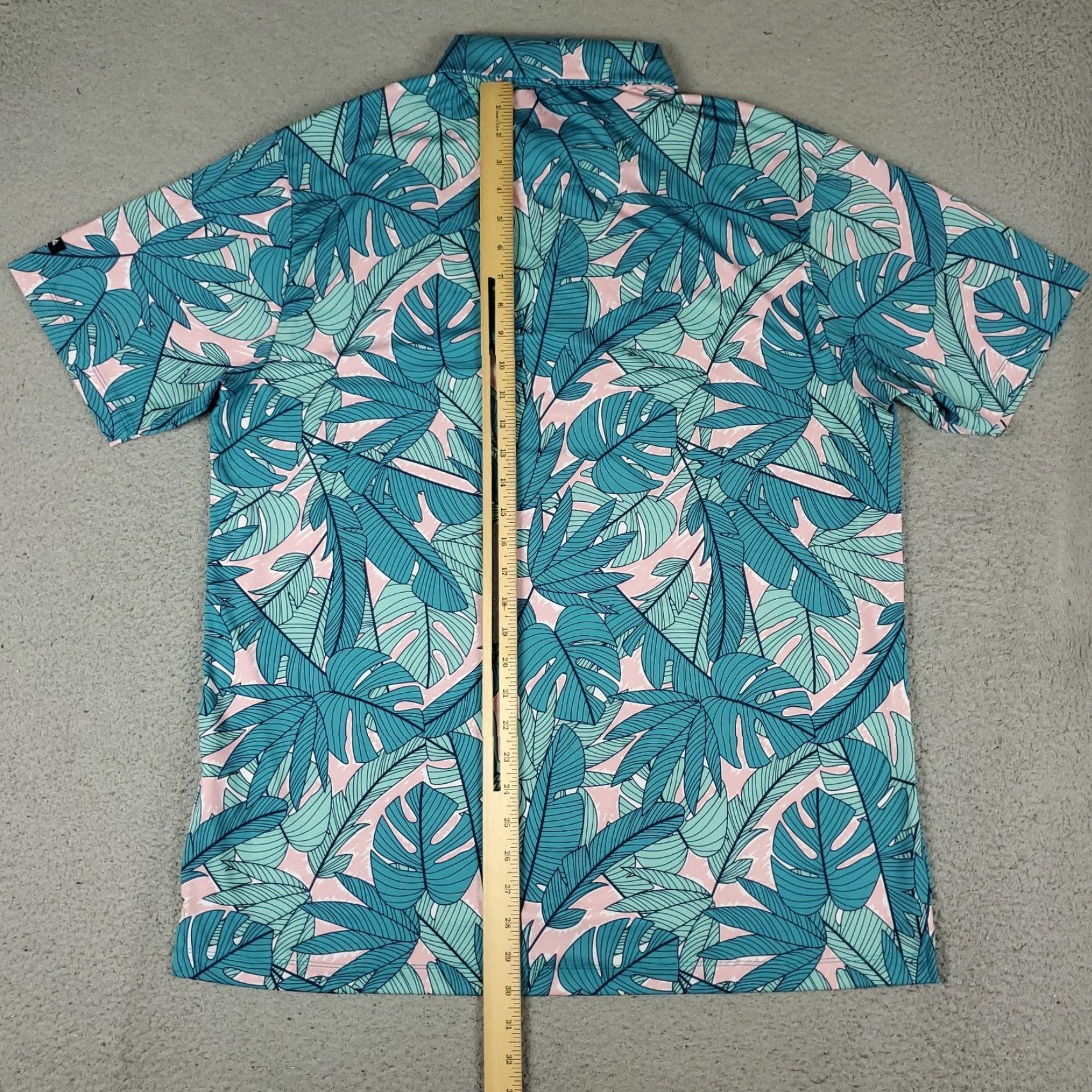 Vintage Bad Birdie Polo Shirt Mens XL Blue Floral Golf Short Sleeve Shirt Size US XL / EU 56 / 4 - 4 Thumbnail
