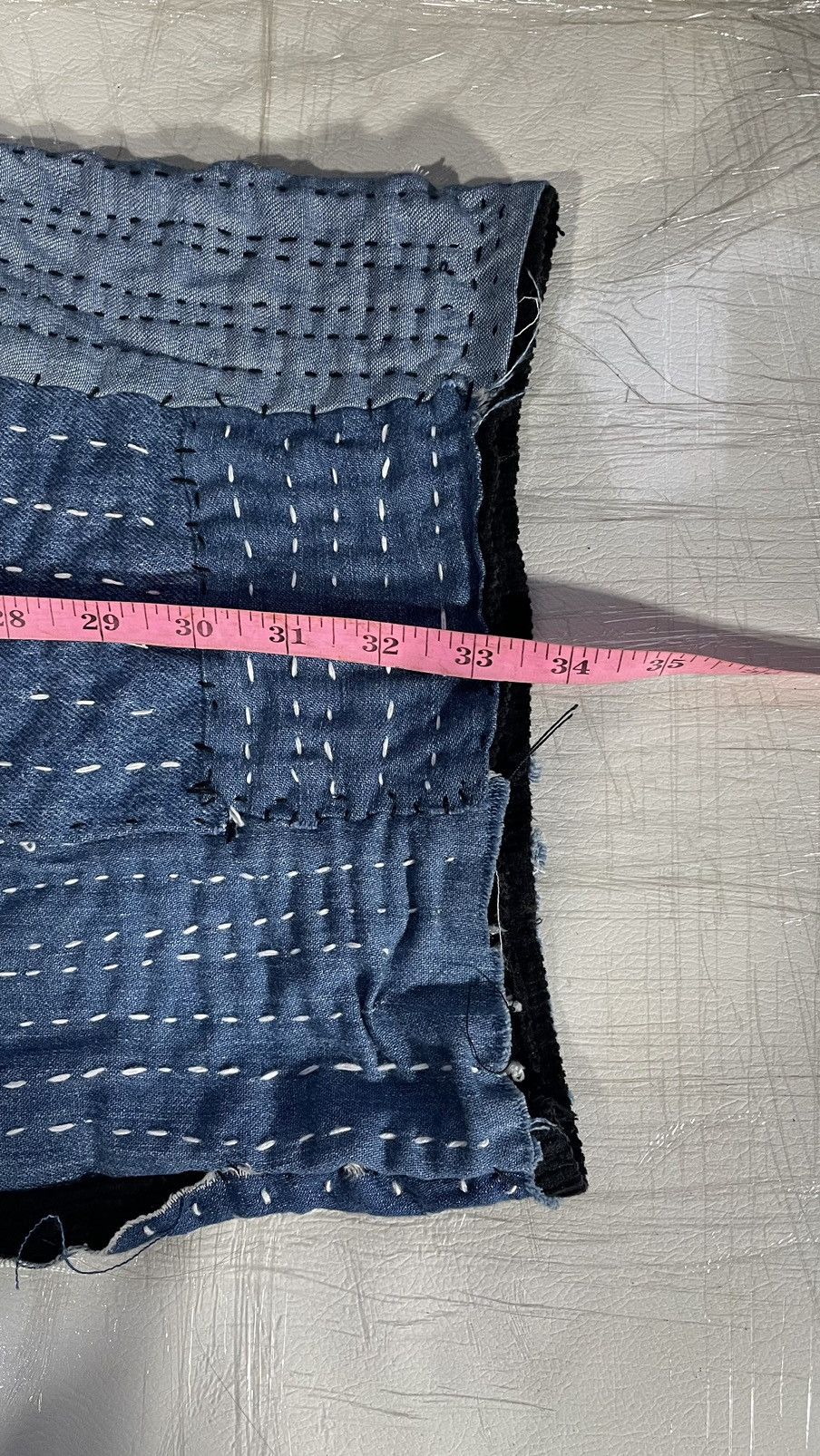 Handmade Sashiko Boro wide leg Handmade Japan USA Fabric Size US 34 / EU 50 - 14 Thumbnail
