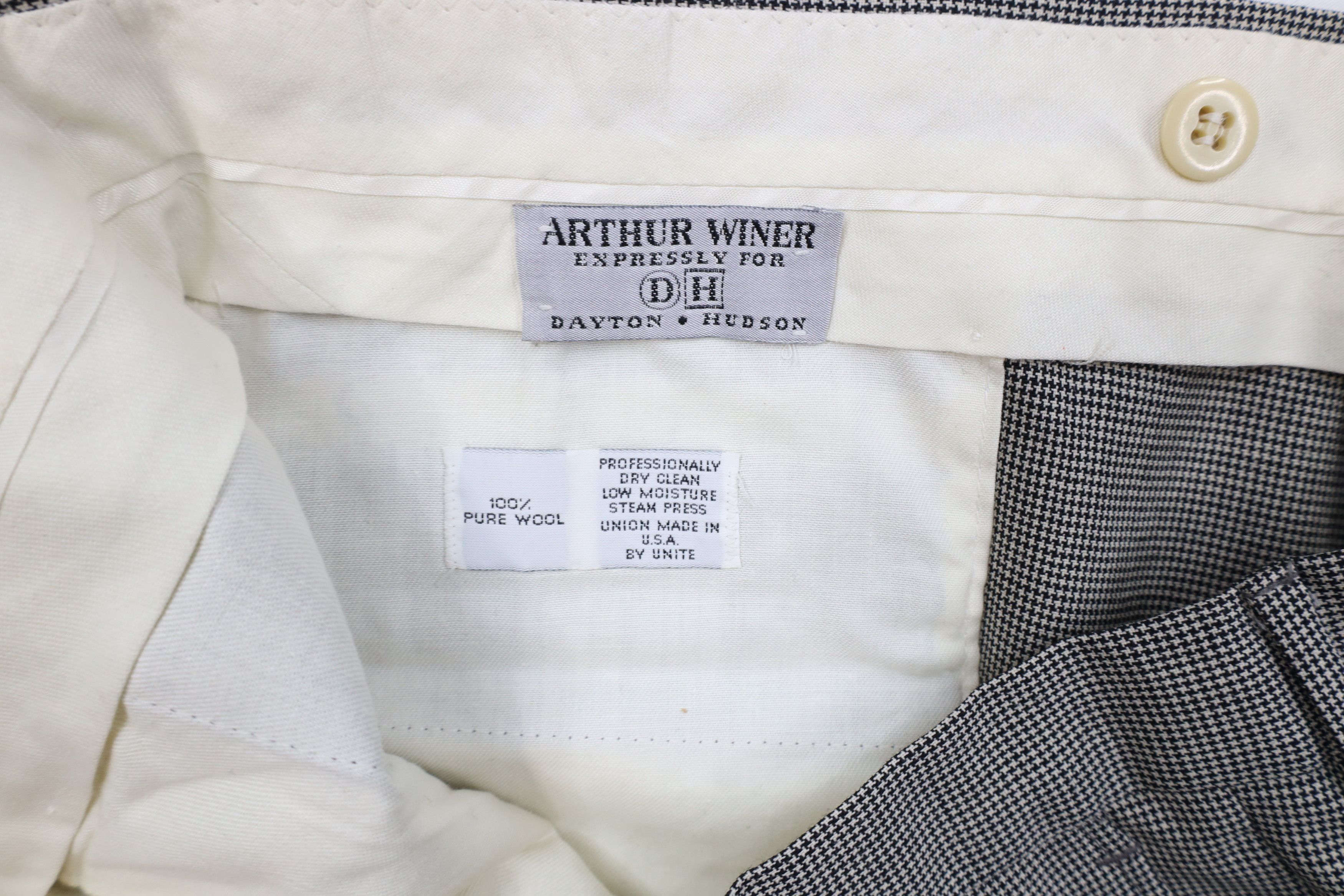 Vintage Vintage 70s Streetwear Wide Leg Chino Pants Houndstooth USA Size US 40 / EU 56 - 7 Thumbnail