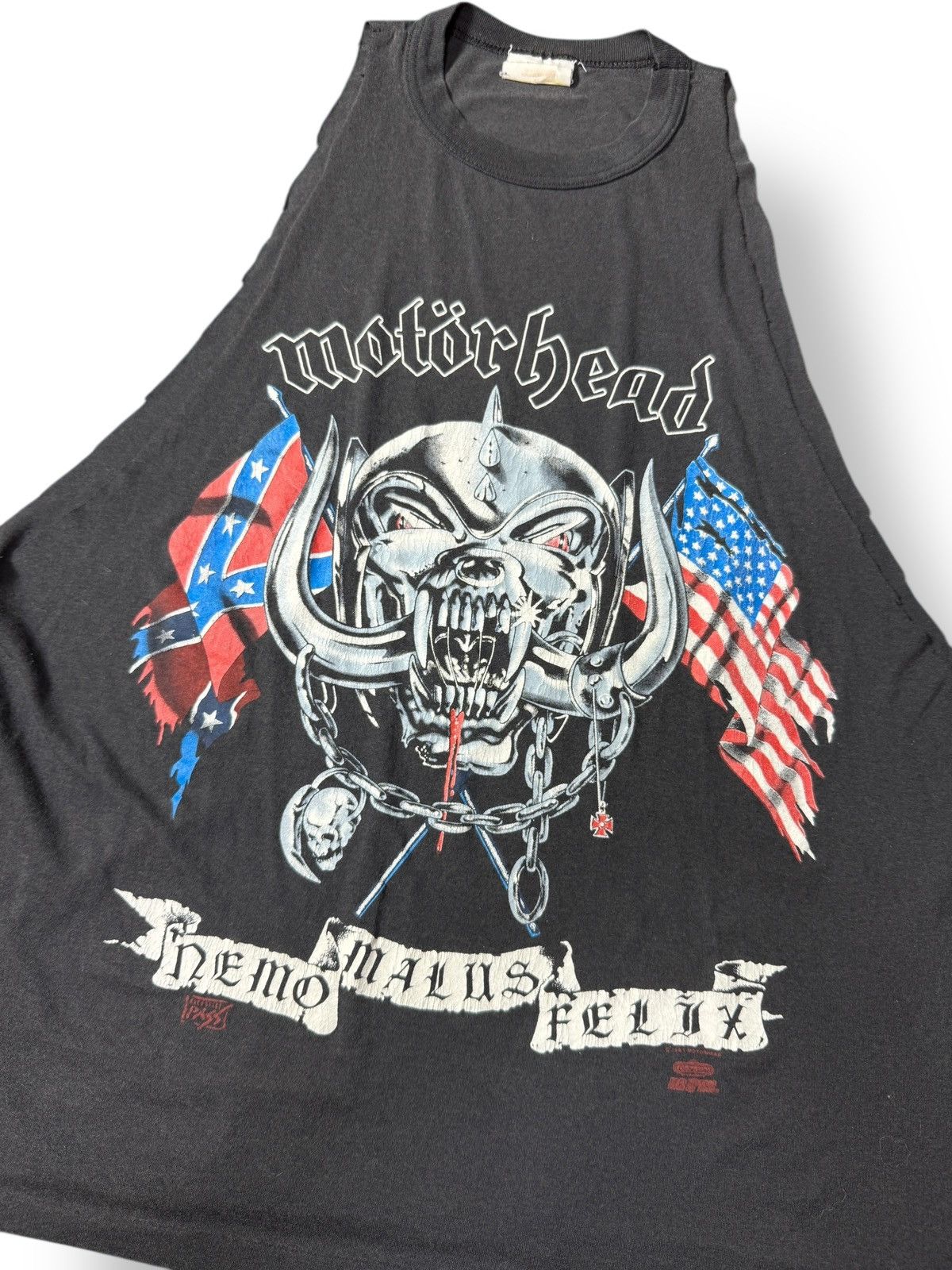 Band Tees × Vintage *RARE* VINTAGE 90s 1991 MOTORHEAD TOUR USA AMERICAN ROCK TEE Size US XL / EU 56 / 4 - 9 Thumbnail