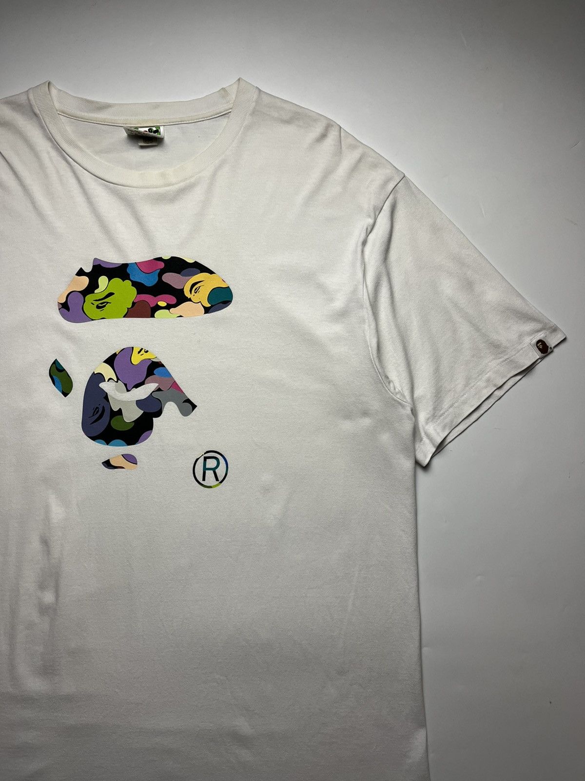 Bape BAPE Multi Camo Ape Face - Cotton Cnady T-Shirt Size US XXL / EU 58 / 5 - 3 Thumbnail
