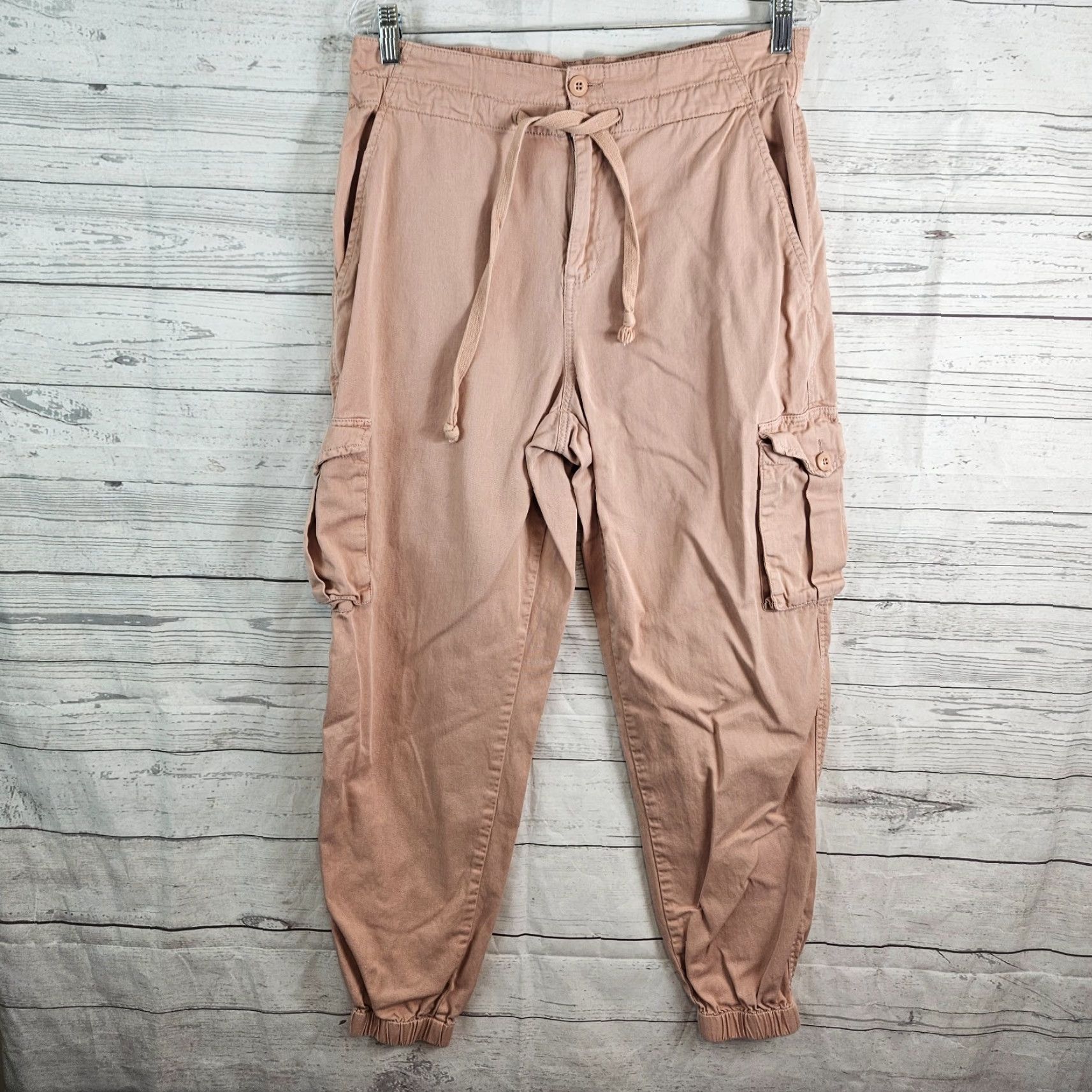 Vintage BLANKNYC Womens Cargo Pants Joggers Pink High Rise Cotton Size 28 Size 28" / US 6 / IT 42 - 2 Thumbnail