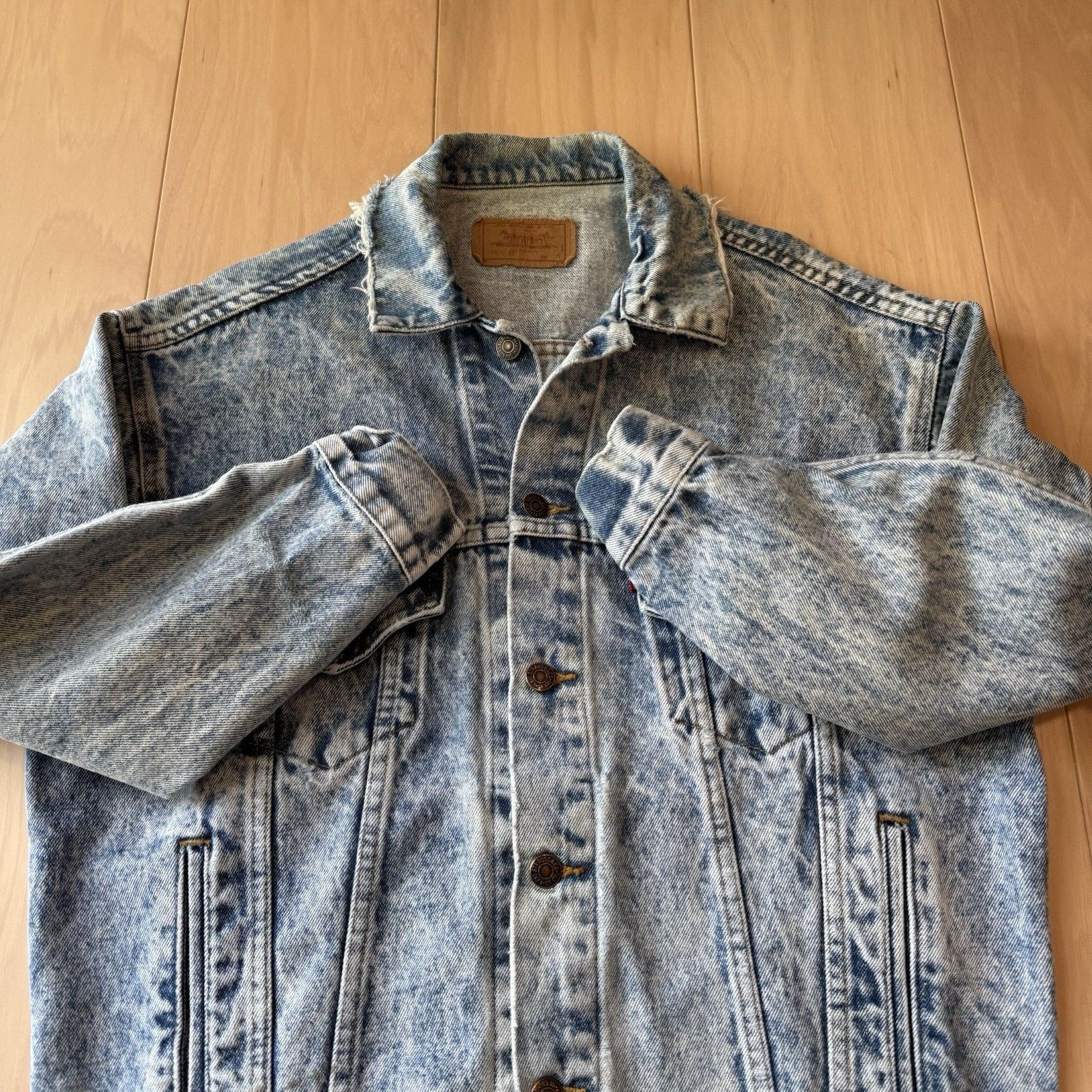 Levi's Vintage Levis Denim Jacket Small Blue Acid Wash Trucker USA Size US S / EU 44-46 / 1 - 4 Thumbnail