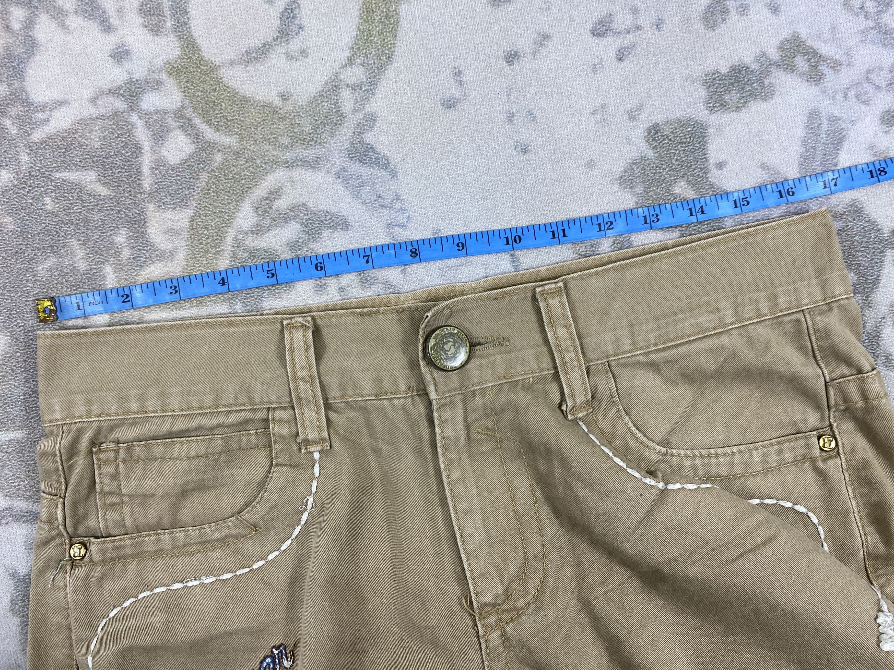 Japanese Brand Distressed Khaki Vintage RedPepper Jeans 33x33 Denim- JN3684 Size US 33 - 5 Thumbnail