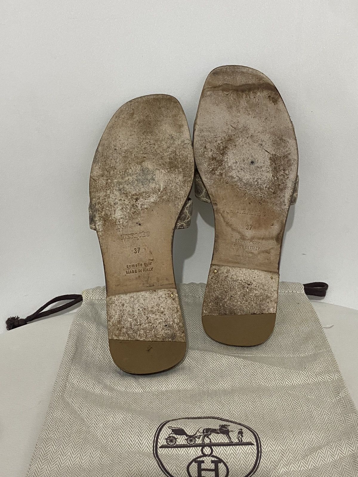 Hermes Hermès Oran Himalayan Size US 6 / IT 36 - 5 Thumbnail