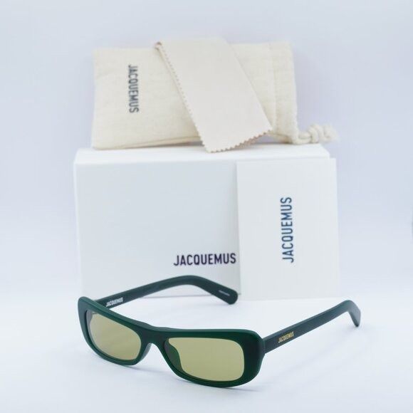 Jacquemus Jacquemus CAPRI JAC/55 C3 Sunglasses Matte Green Rectangle Size ONE SIZE - 10 Thumbnail