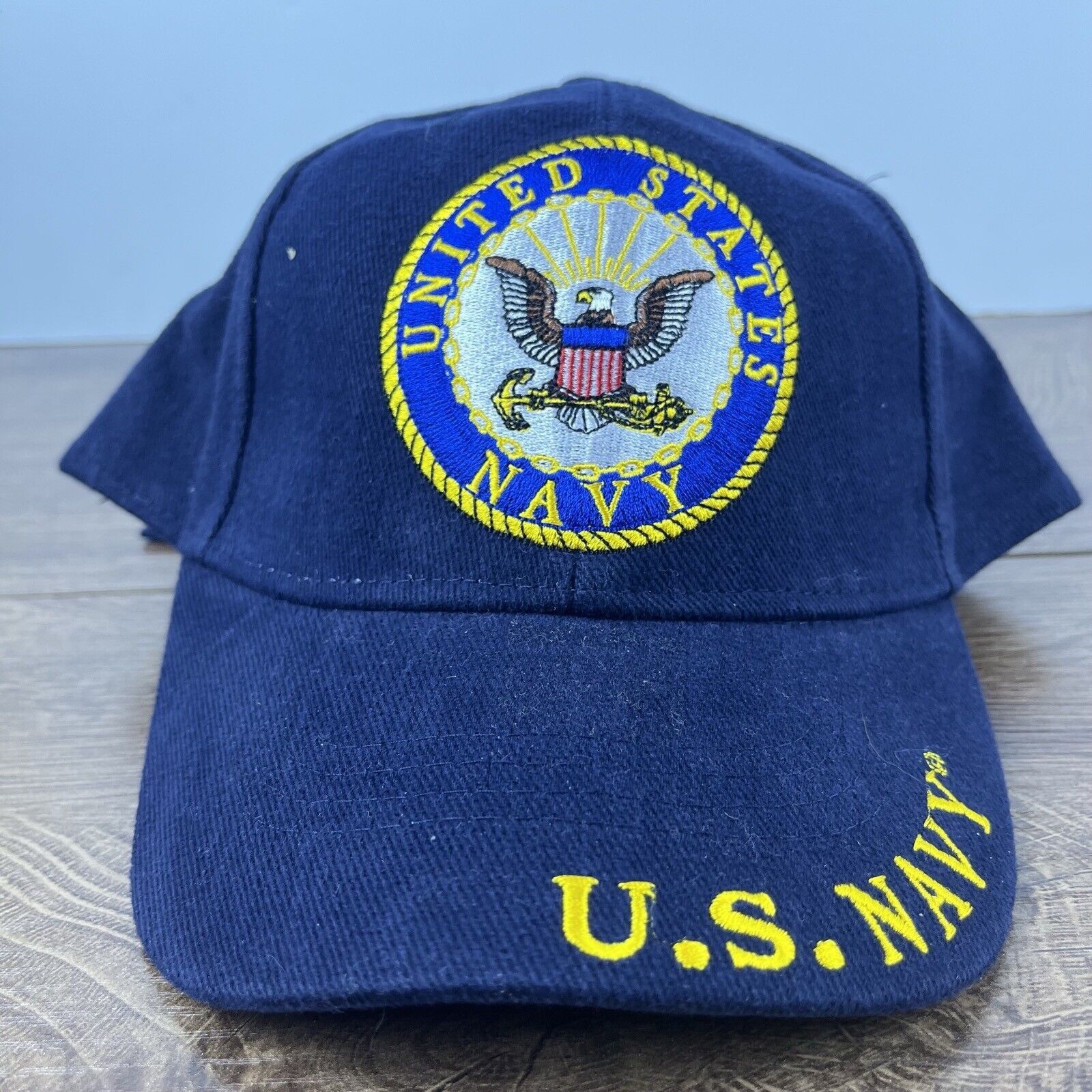 Other US Navy Hat United States Navy Hat Blue Cap Adjustable Blue Size ONE SIZE - 2 Thumbnail