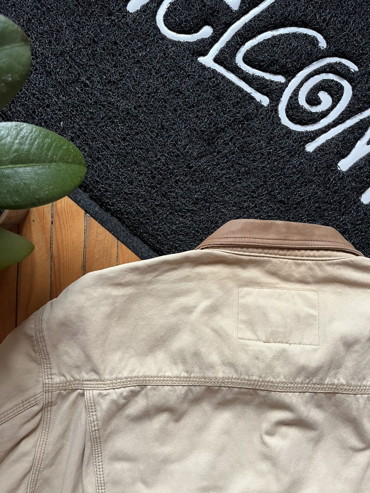 Diesel Vintage Diesel Streetwear Distressed Beige Denim Jacket Size US M / EU 48-50 / 2 - 5 Thumbnail