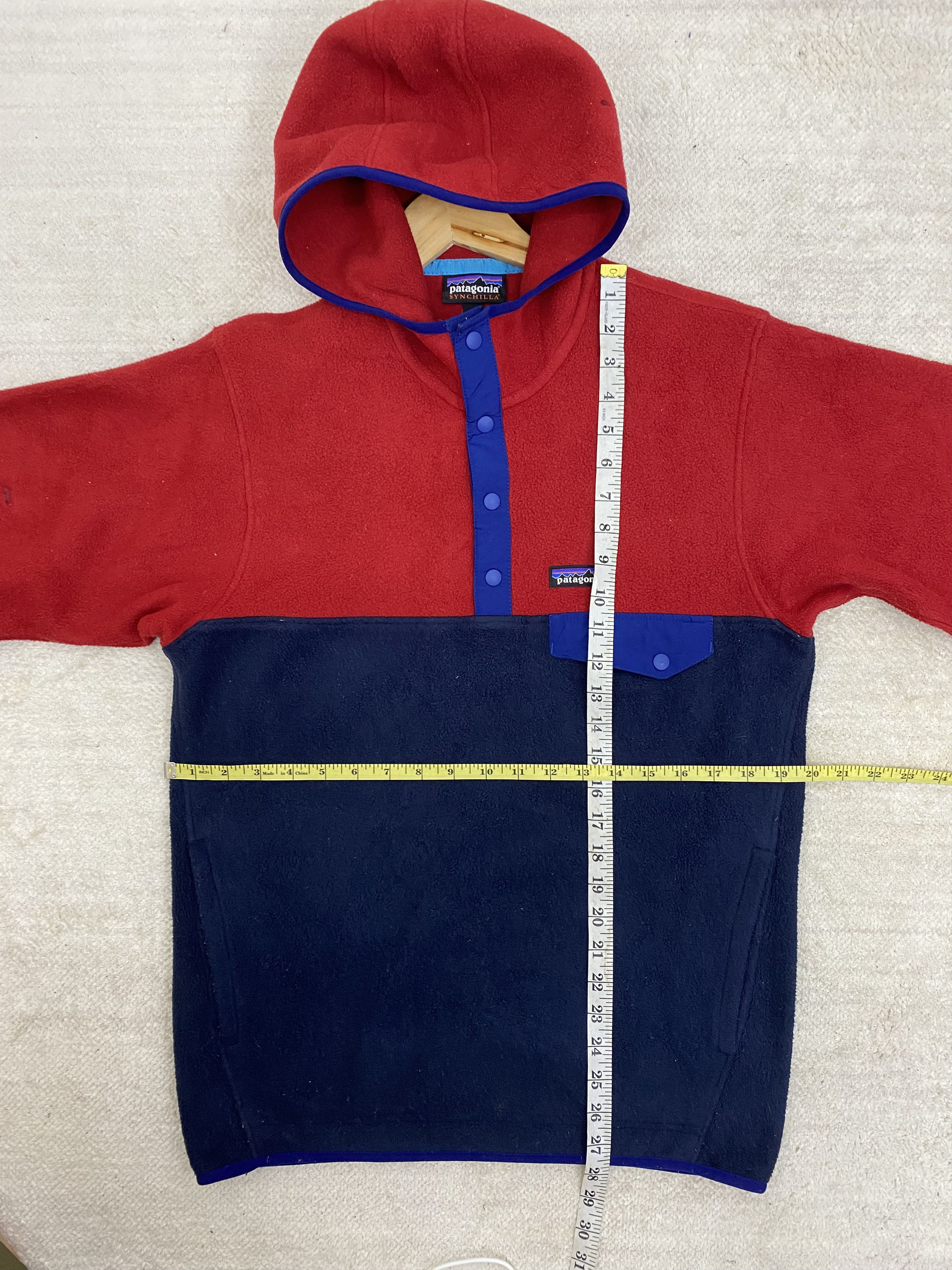 Patagonia Vintage Patagonia Synchilla Hoodie Jacket Two Tone Size US S / EU 44-46 / 1 - 8 Thumbnail