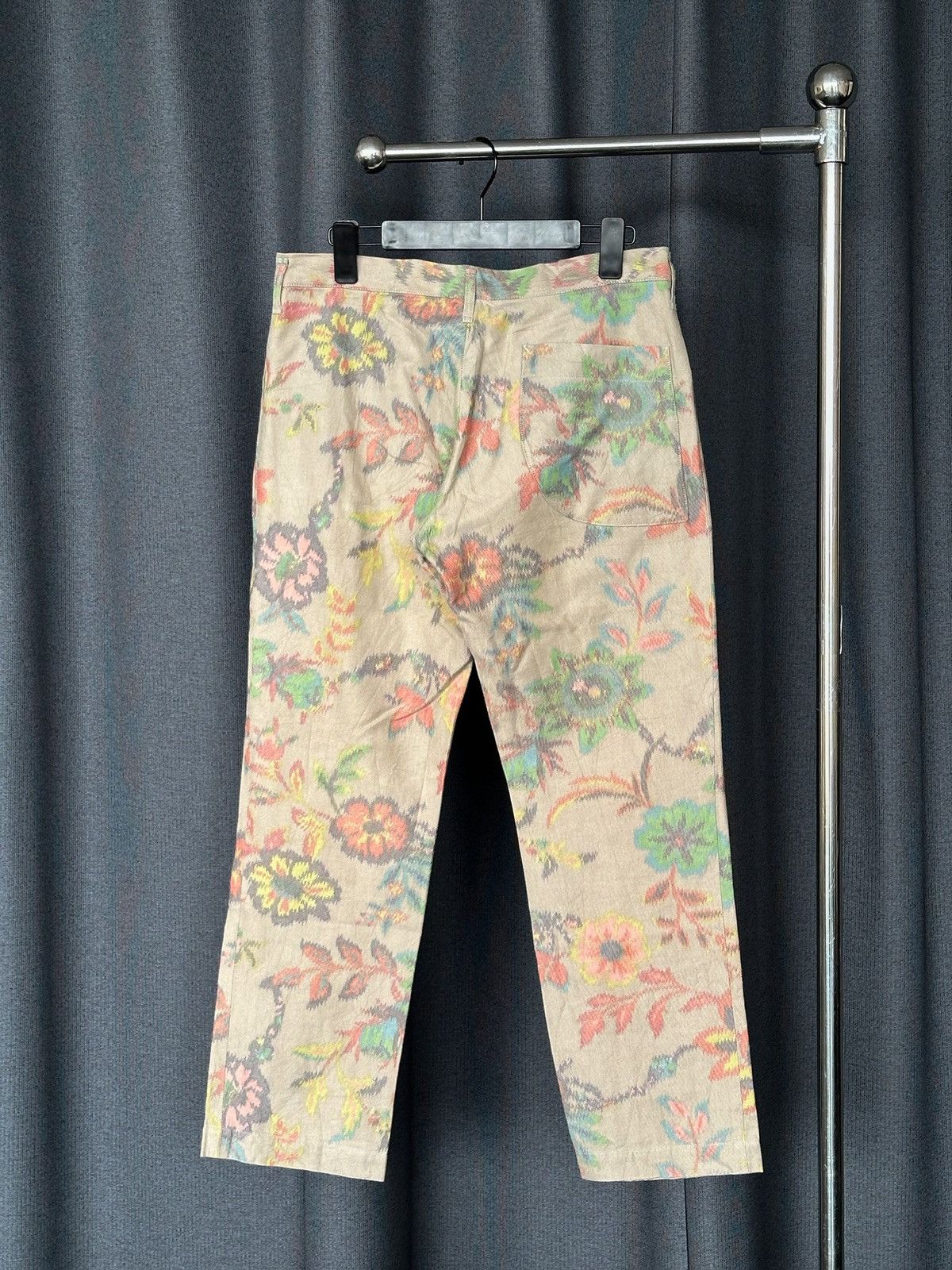 Yohji Yamamoto Y’s Yohji Yamamoto - Floral Print Pants Size 32" / US 10 / IT 46 - 2 Thumbnail