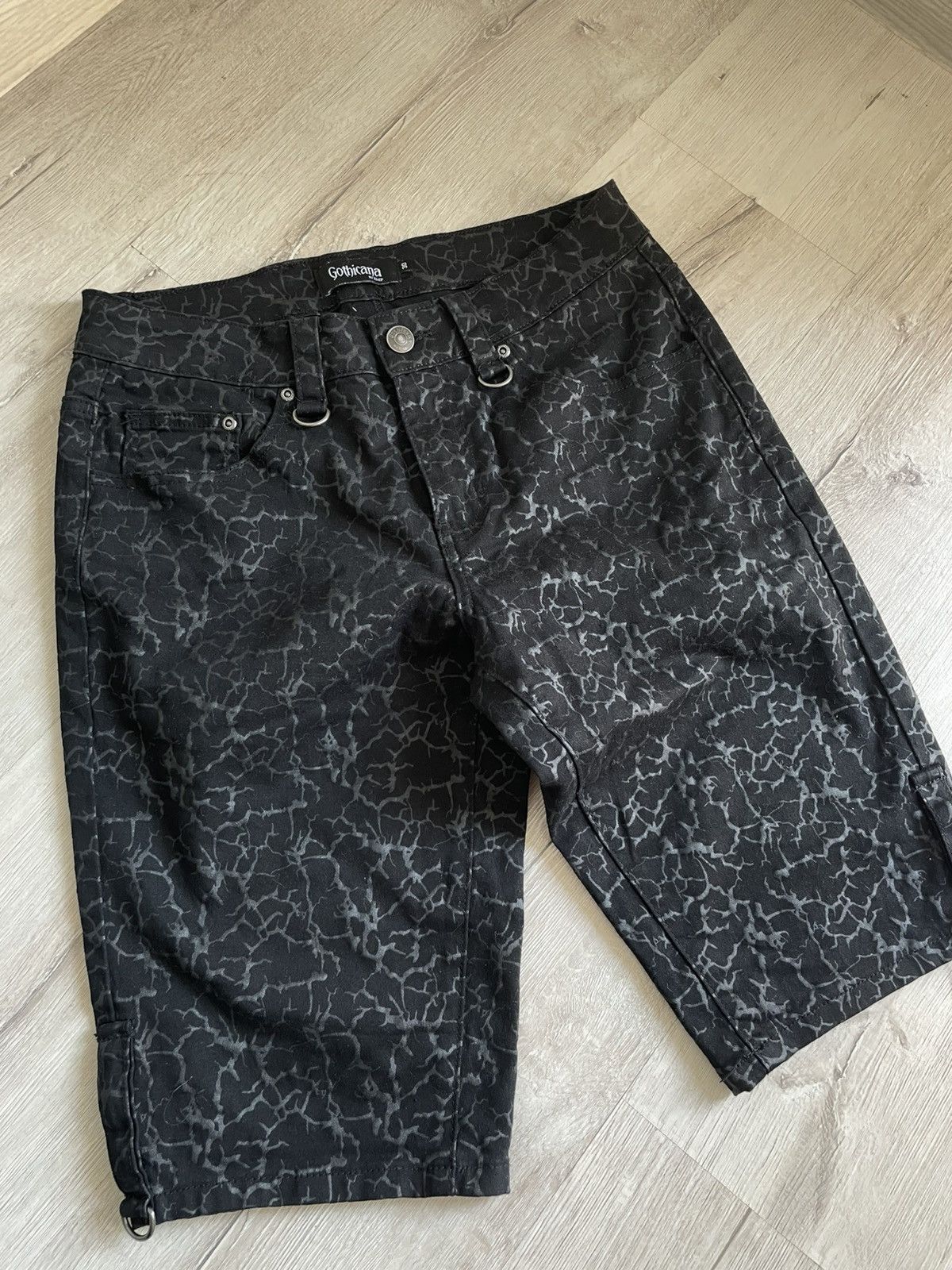 Seditionaries Rare Gothicana Punk Shorts Full print with zippers Abstract Size US 30 / EU 46 - 8 Thumbnail