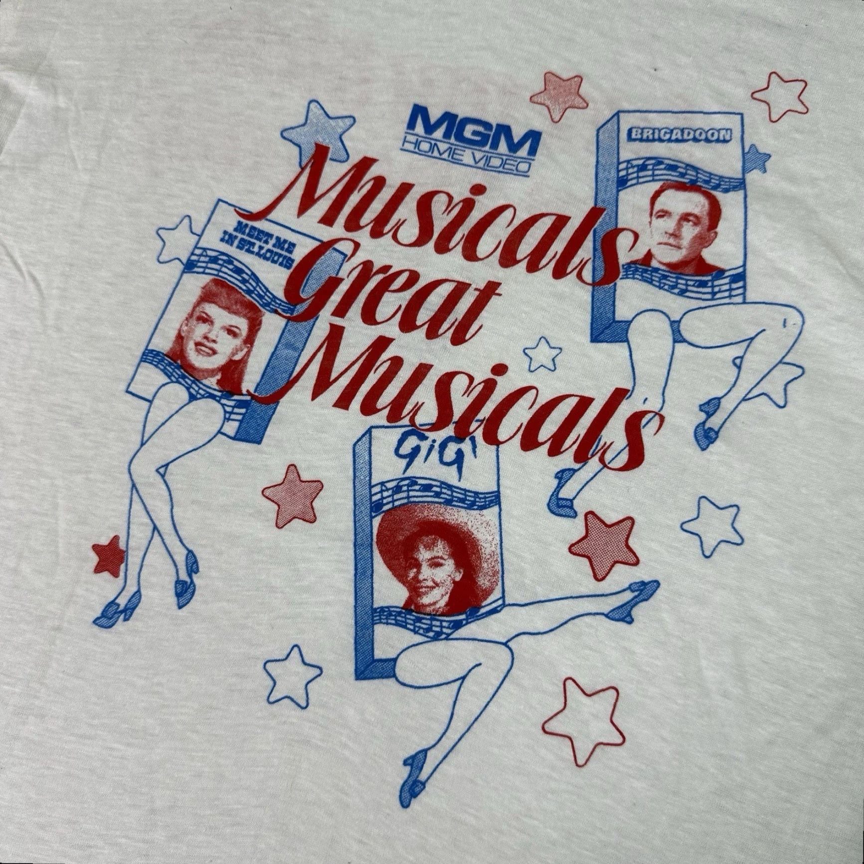 Vintage VINTAGE MGM Musicals T Shirt Mens XL White Logo 30s 60s Movie TV Broadway Classic Home Video USA Mens XL White Shirt Size US XL / EU 56 / 4 - 2 Thumbnail