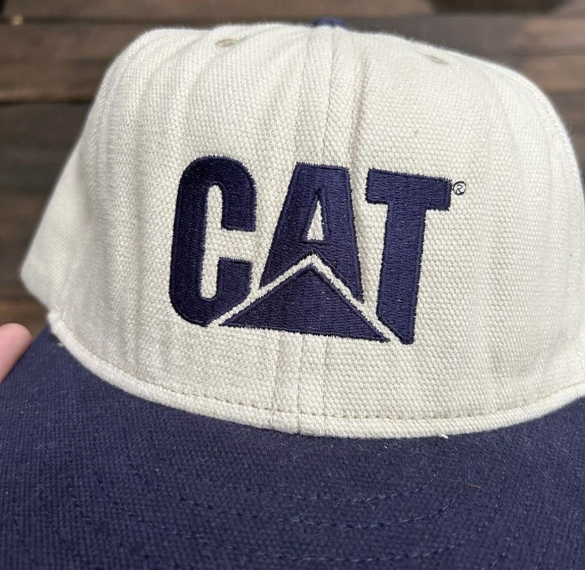 Caterpillar × Vintage Vintage Hats Caterpillar Size ONE SIZE - 2 Thumbnail