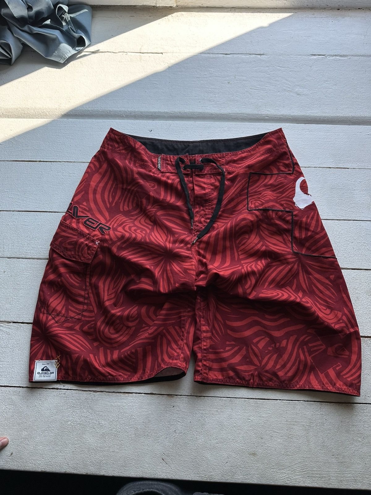 Quiksilver 🚨Vintage Quiksilver Shorts Big Logo Y2K Style 90s Surfing Size US 32 / EU 48 - 1 Thumbnail