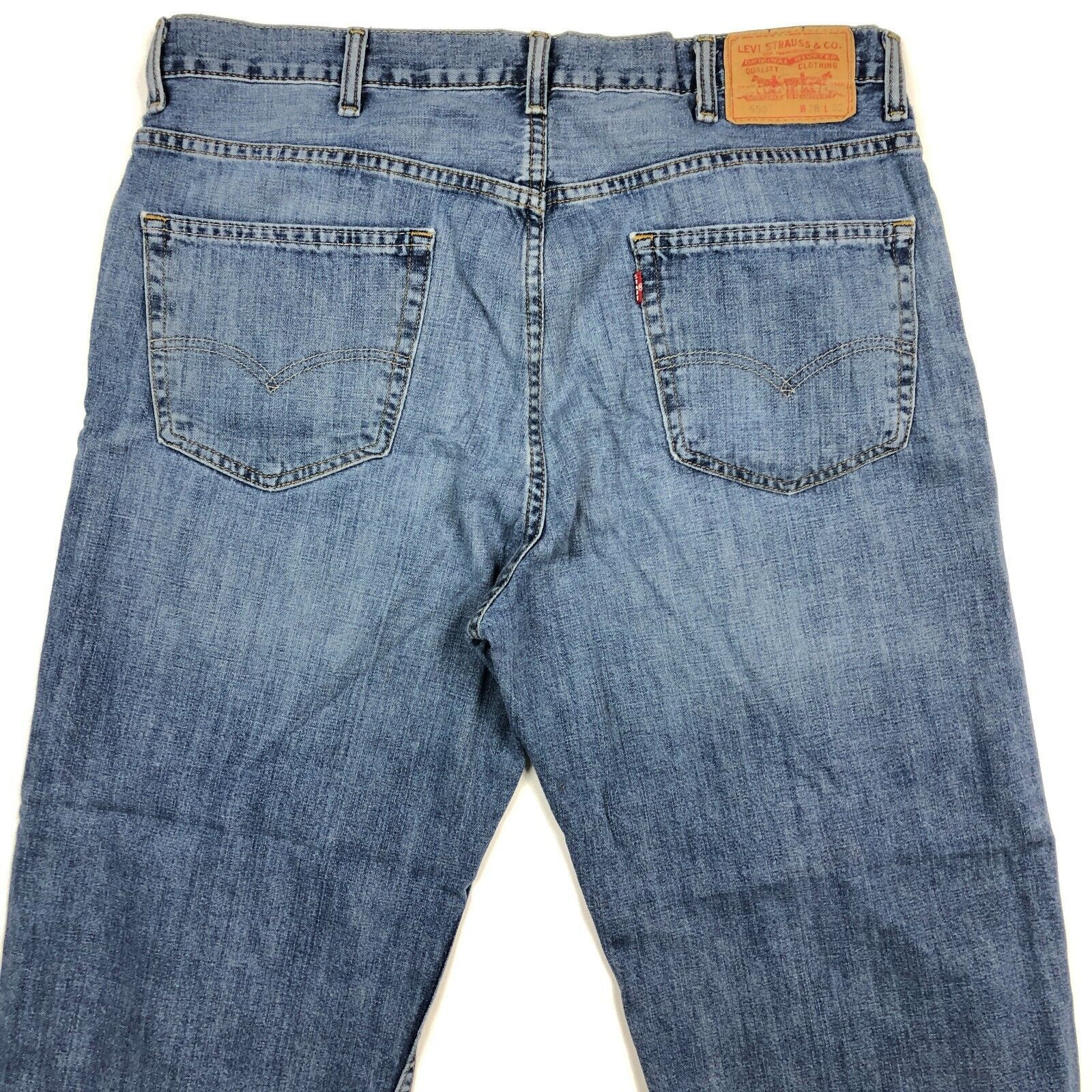 Levi's Levis 550 Light Wash Blue Denim Jeans Pants Mens size 38x24 Size US 38 / EU 54 - 7 Thumbnail