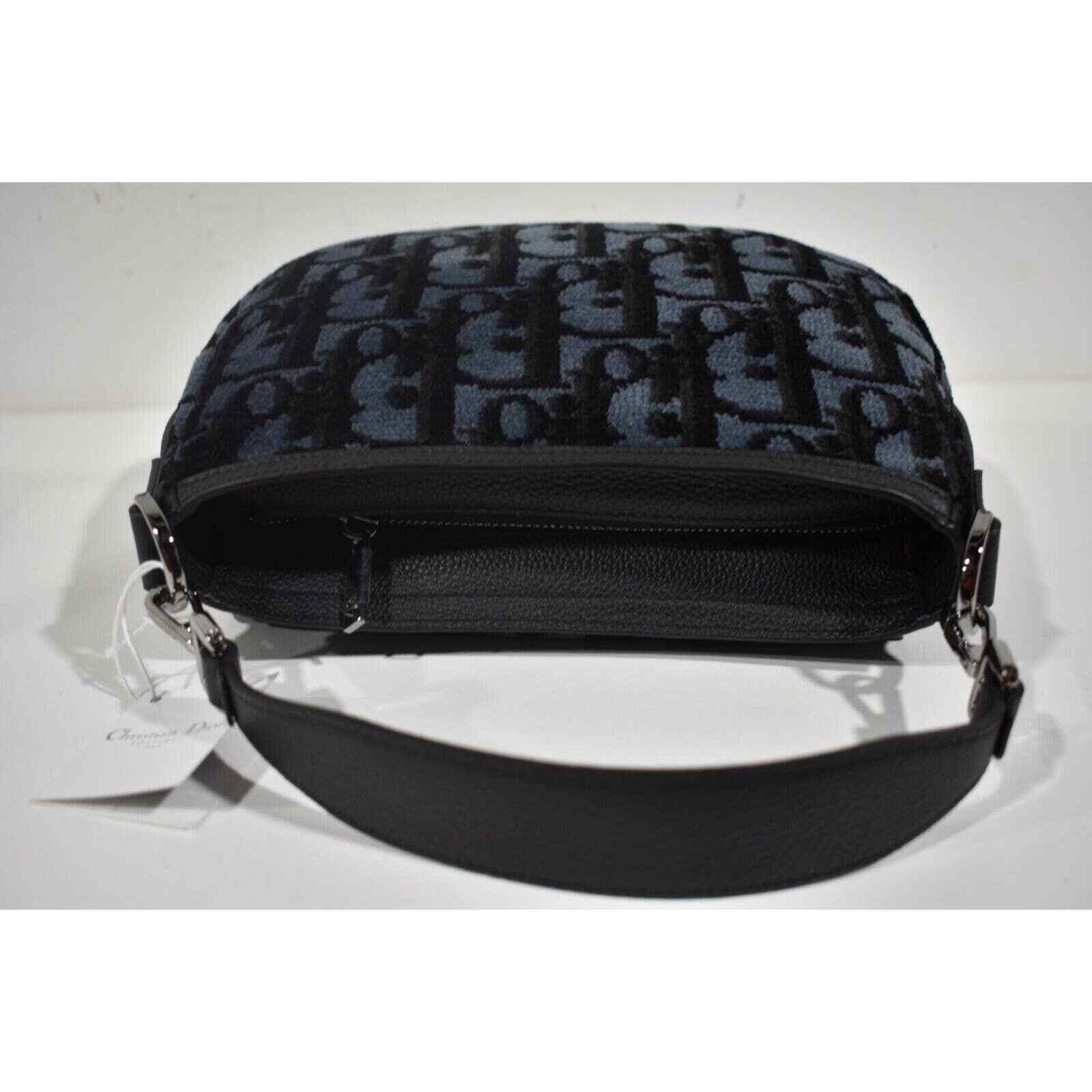 Dior Christian Dior Mini Saddle Soft Black Crossbody Handle Bag Size ONE SIZE - 8 Thumbnail