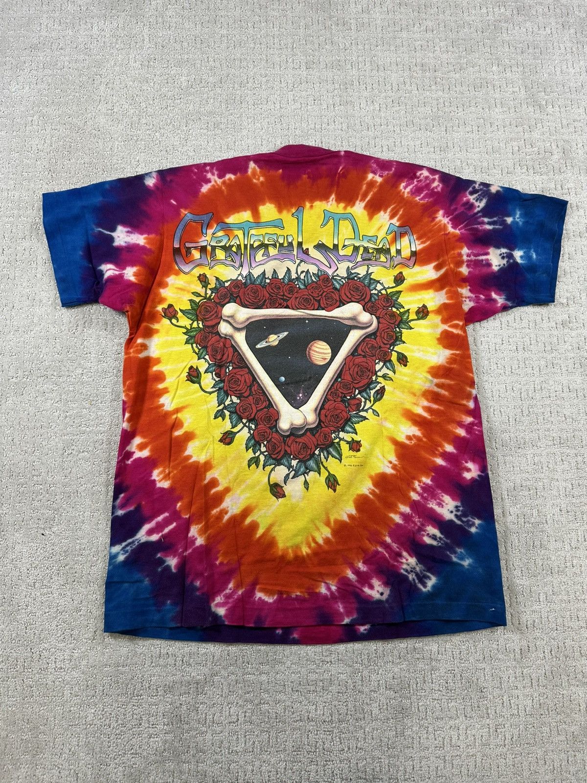 Band Tees 90’s Liquid Blue Grateful Dead Space Planets T-Shirt Size US XL / EU 56 / 4 - 2 Thumbnail