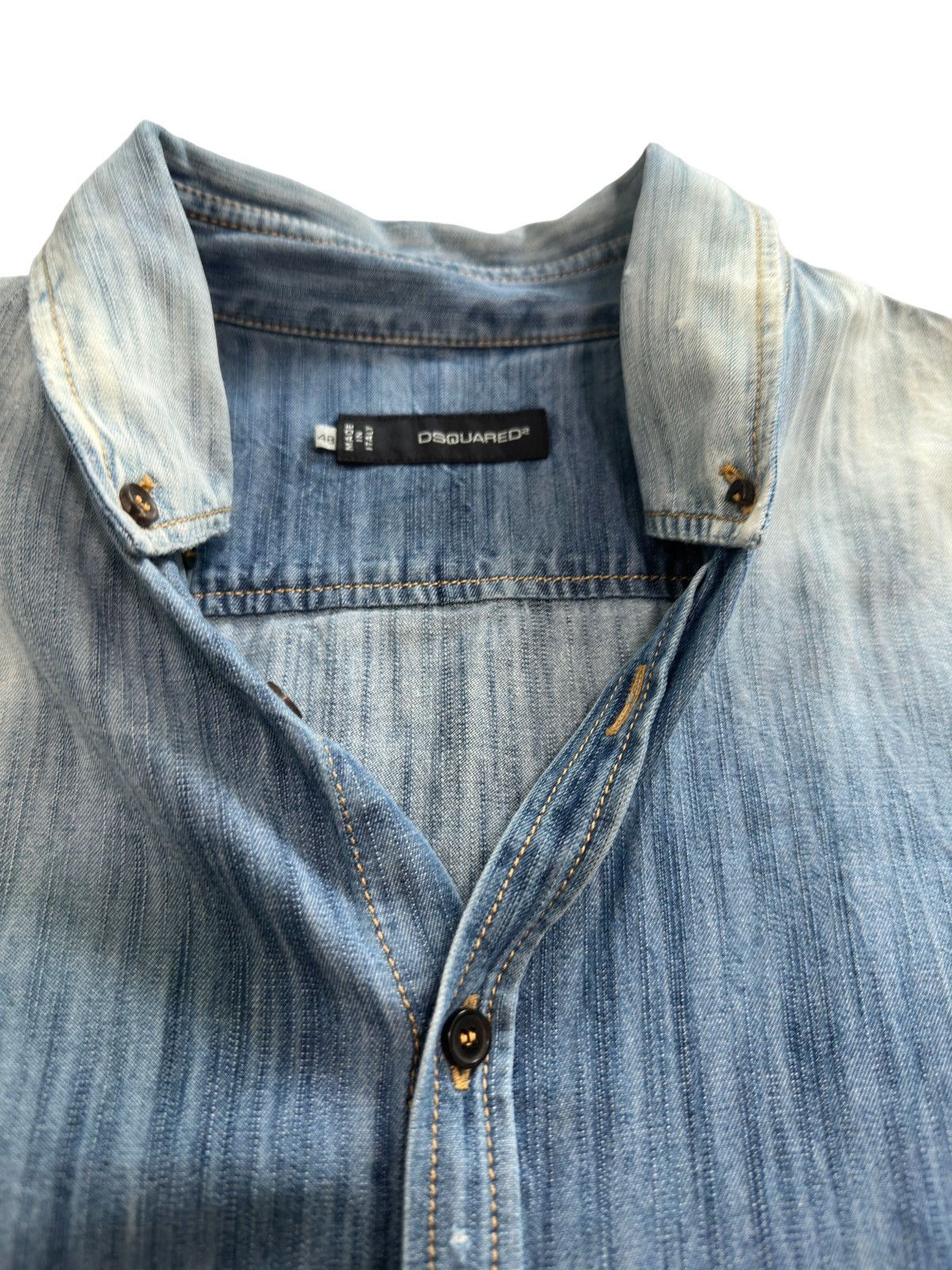 Dsquared2 Dsquared2 Denim Striped Faded Longsleeve Size US M / EU 48-50 / 2 - 3 Thumbnail