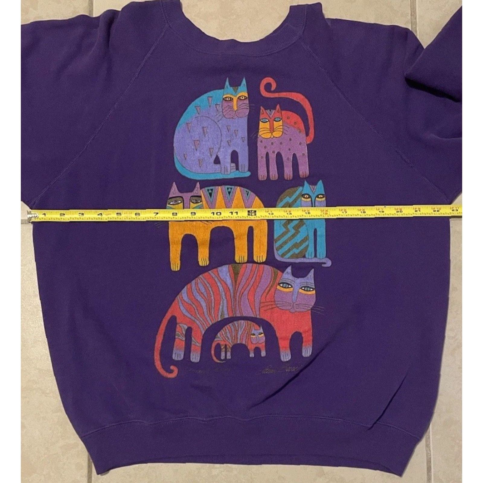 Vintage Vtg 90s Abstract Cat Art Faded Shirt S M USA Animals Nature Funny Dog Grunge 80s Size US S / EU 44-46 / 1 - 5 Thumbnail