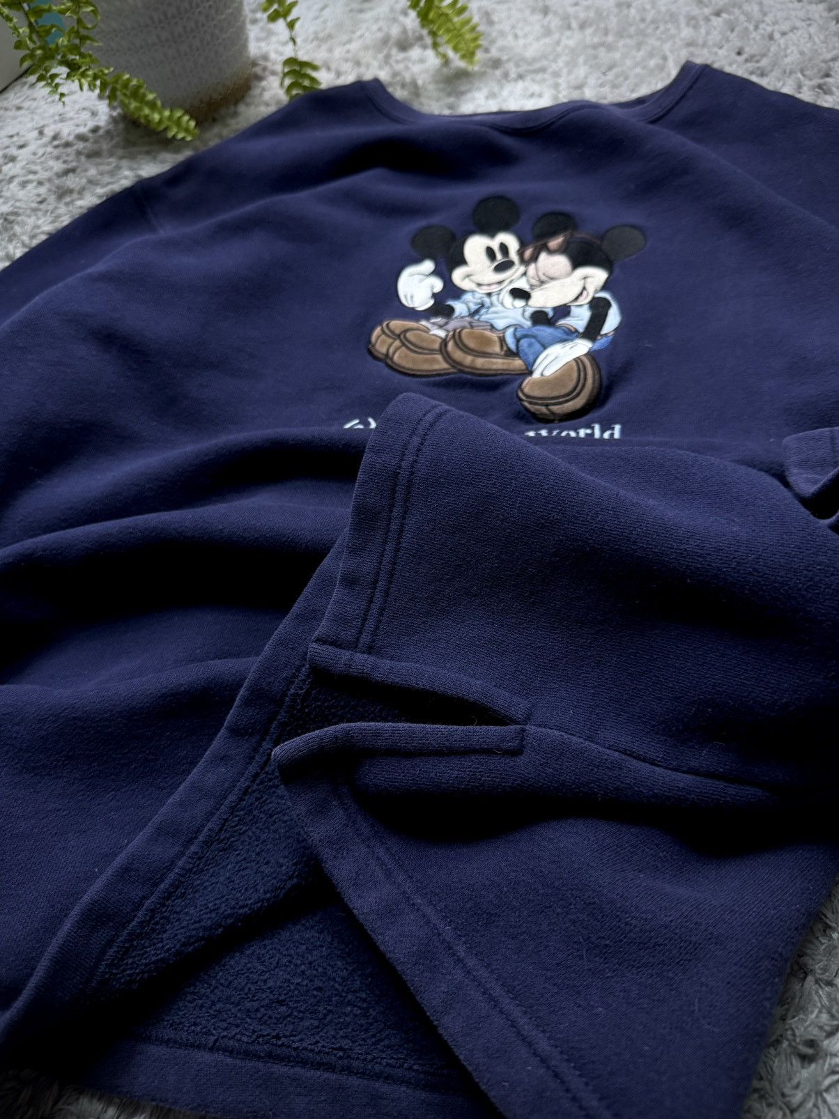 Disney 90s Disney Sweatshirt Rare Vintage Mickey Mouse Big Logo Size US XL / EU 56 / 4 - 5 Thumbnail