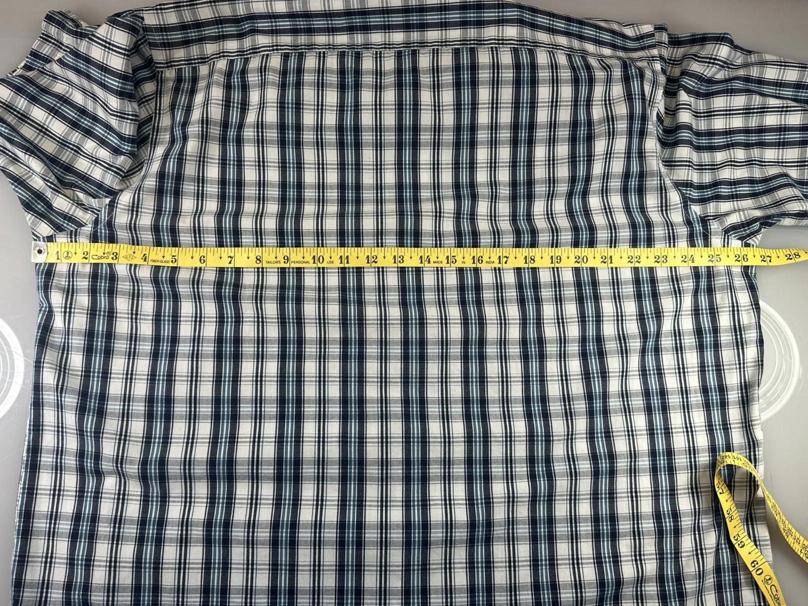 Croft & Barrow Croft & Barrow Men's XL Blue Plaid Button Down Shirt Size US XL / EU 56 / 4 - 6 Thumbnail
