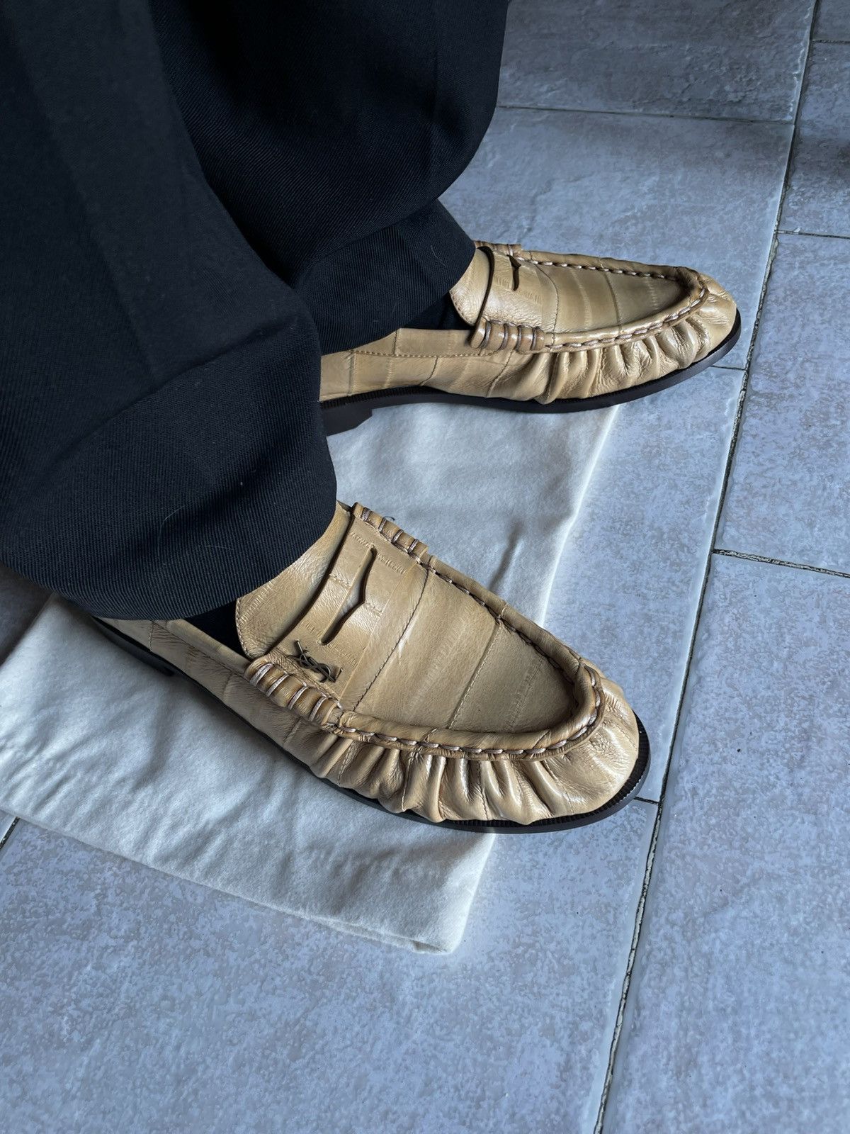 Yves Saint Laurent Saint laurent moccasins eel leather Size US 10 / EU 43 - 1 Thumbnail