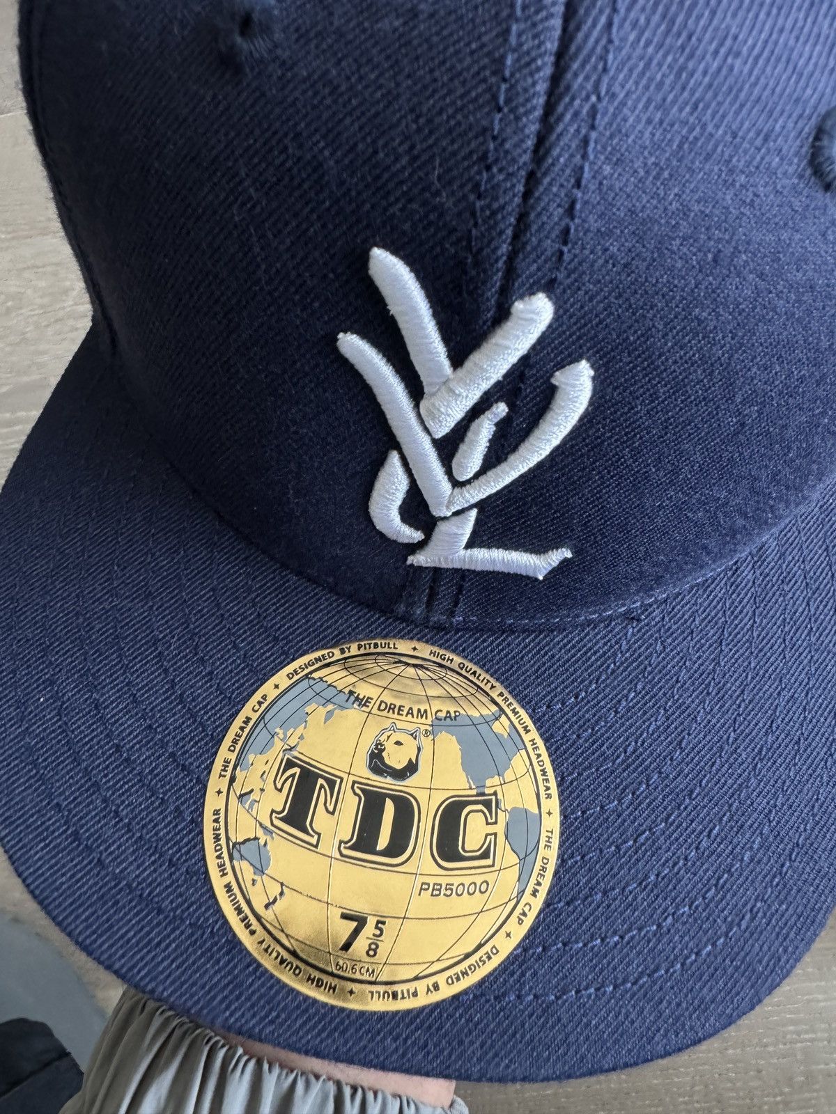 Playboi Carti 7 5/8 Playboi Carti YVL Fitted Hat NAVY White Opium ❤️✅ NEW Size ONE SIZE - 6 Thumbnail