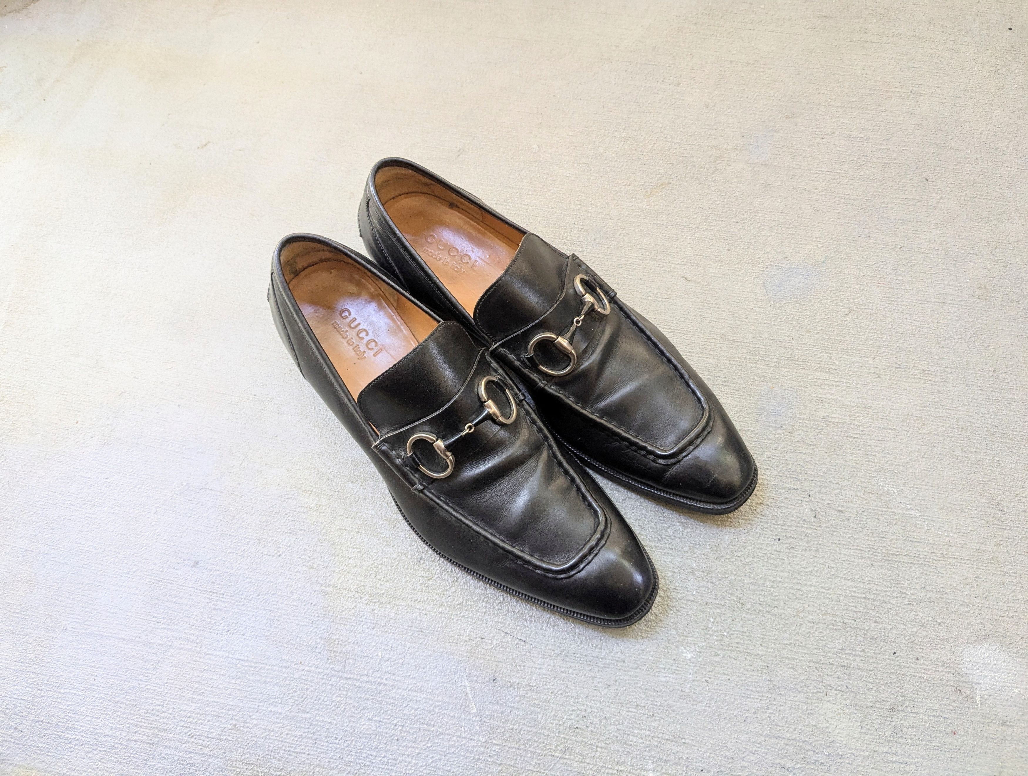 Gucci Gucci Horsebit Loafers Black 10 Slip Ons Buckle Size US 10 / EU 43 - 1 Thumbnail
